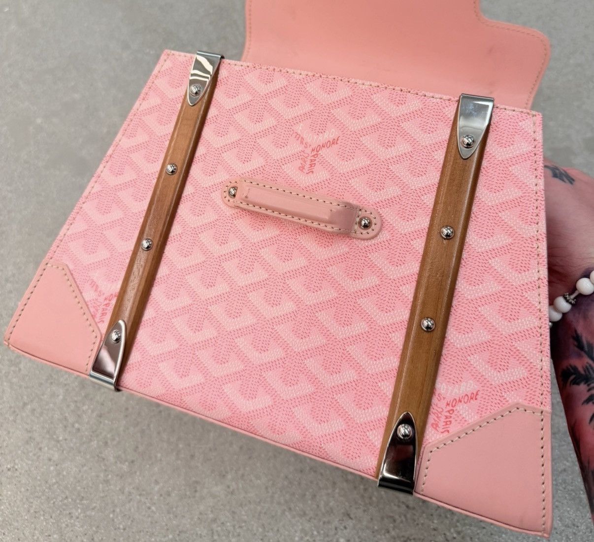 Goyard Goyard Pink Purse RARE 2008 PM Saigon Sakura Pearl Japan Size ONE SIZE - 16 Thumbnail