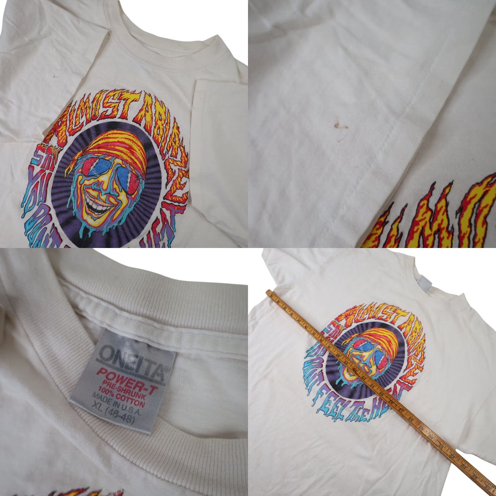 Vintage VINTAGE Grateful Dead Fire on the Mountain Lyrics Graphic T Shirt Size US XL / EU 56 / 4 - 8 Thumbnail