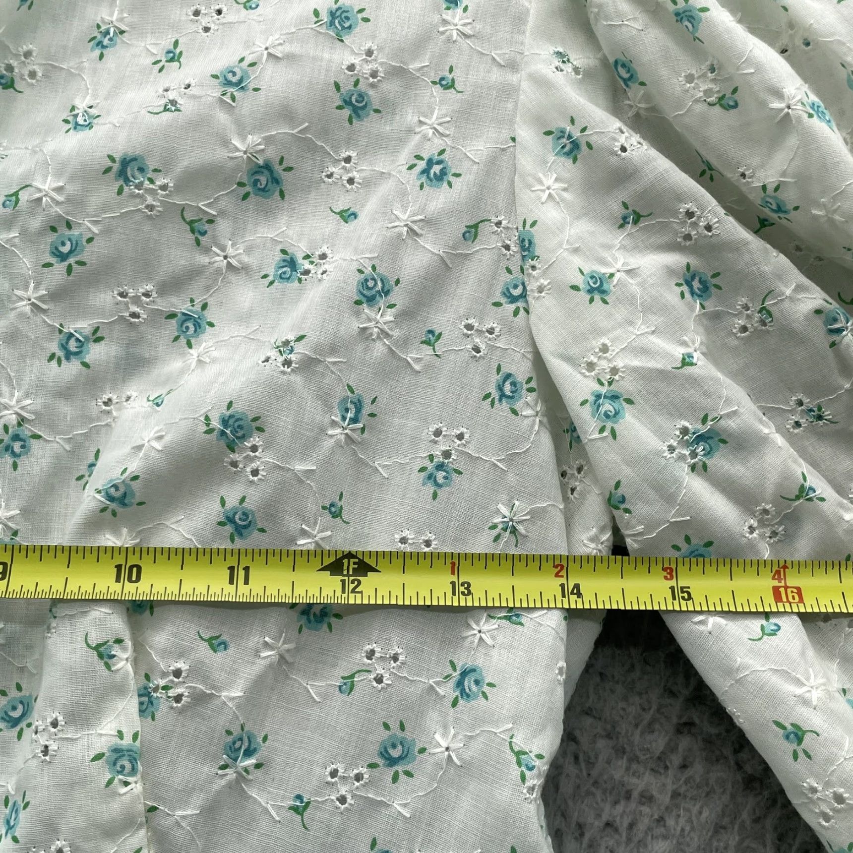 Vintage VINTAGE Hand Made Prairie Dress Women's Small Blue Cottage Church Garden Modest Dress Size S / US 4 / IT 40 - 4 Thumbnail