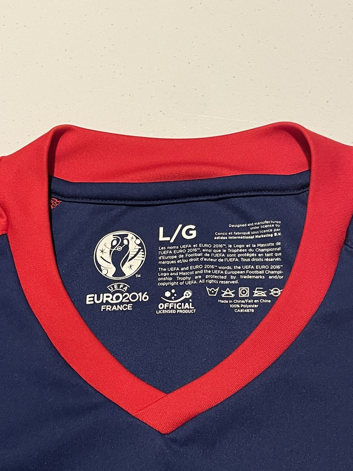 UEFA 2016 England UEFA euro France soccer jersey.. Size US L / EU 52-54 / 3 - 4 Thumbnail