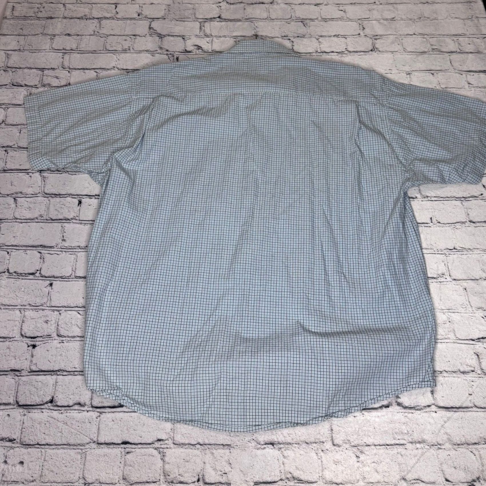 Wrangler Wrangler Men's Plaid Button Up Shirt Cool River Cotton 2XL Size US XXL / EU 58 / 5 - 7 Thumbnail