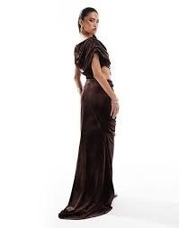 Asos ASOS DESIGN Premium Velvet Maxi Dress Size L / US 10 / IT 46 - 2 Thumbnail