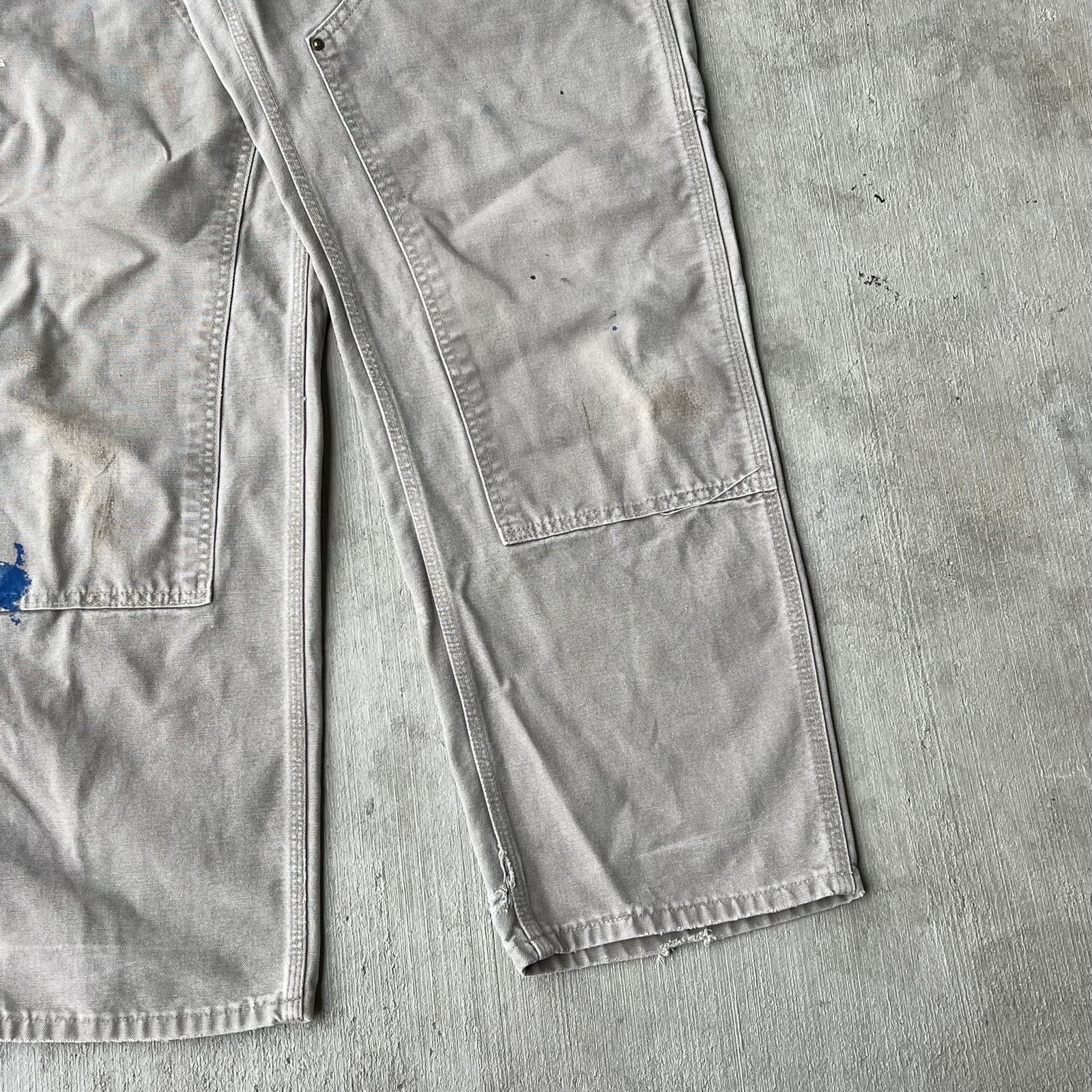 Carhartt × Vintage Carhartt DES gray double knee work wear carpenter pants Size US 33 - 3 Thumbnail