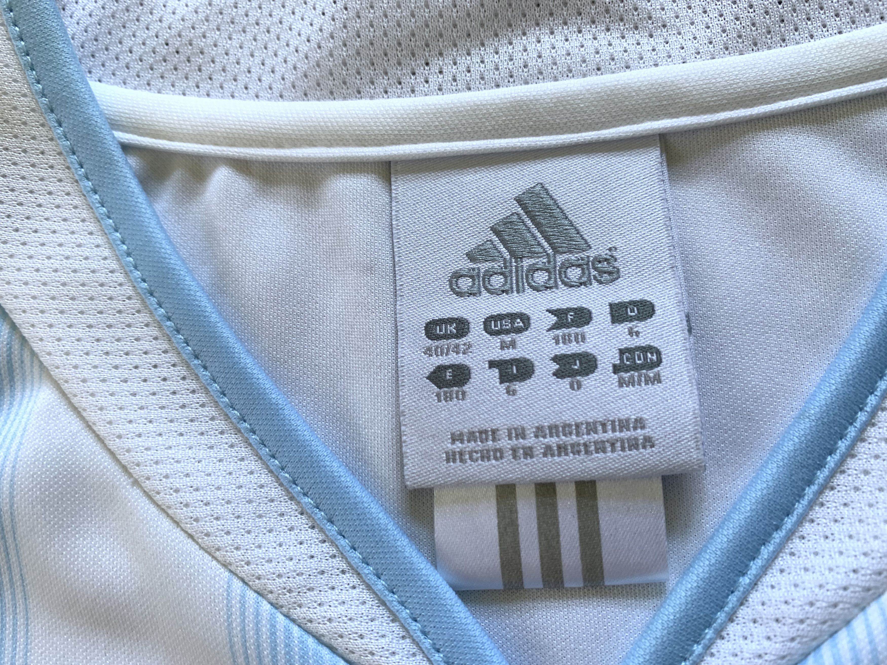Adidas Vintage Adidas Argentina Football Jersey 2004/05 Size US M / EU 48-50 / 2 - 7 Thumbnail