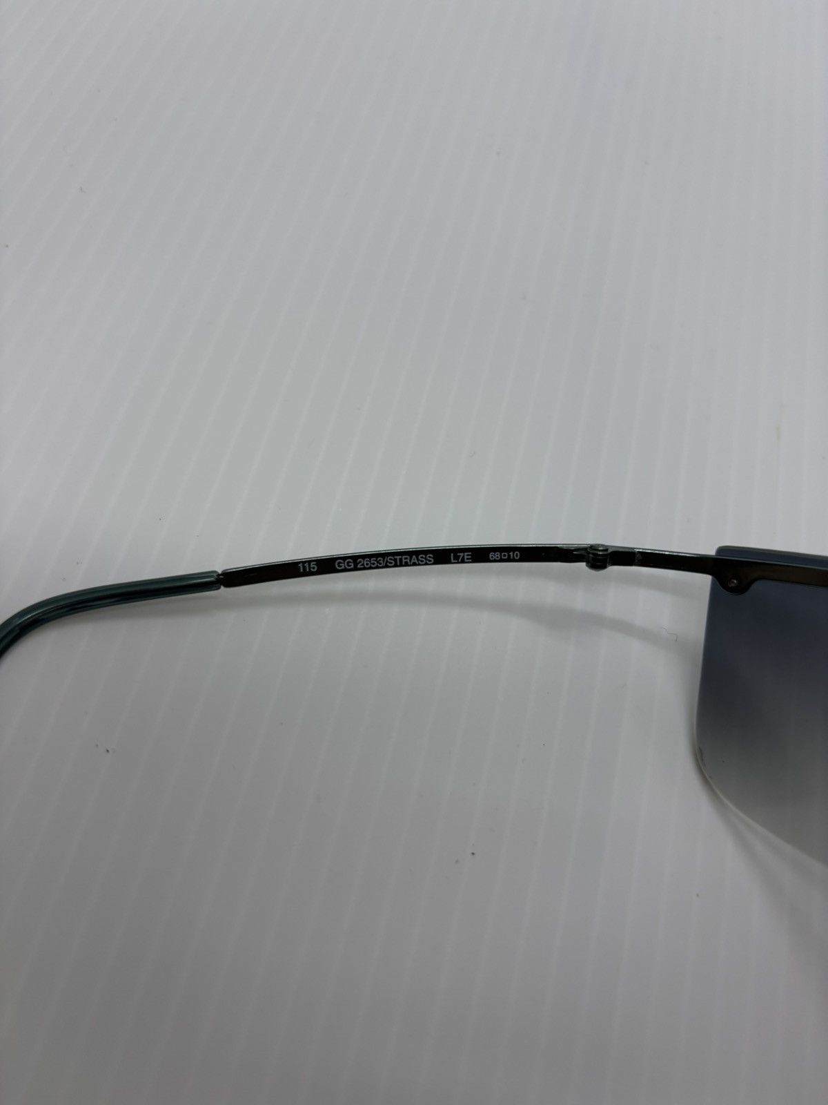 Gucci Aw2000 Gucci Tom Ford Rimless Rhinestones Shield Sunglasses Size ONE SIZE - 12 Thumbnail