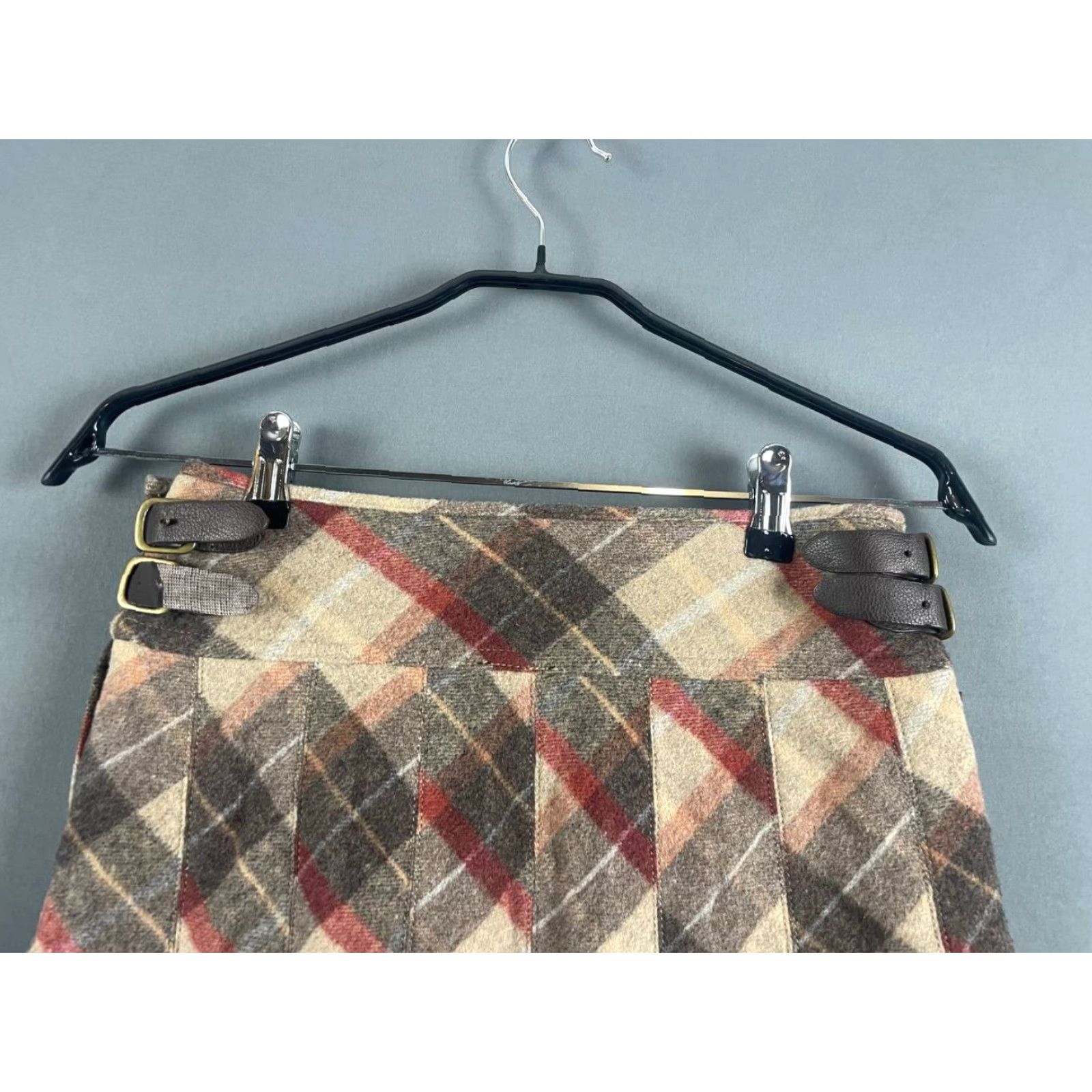 Polo Ralph Lauren Polo Ralph Lauren Skirt Women Midi Pleated Multicolor Plaid Wool Nylon Zip 2 Size 26" / US 2 / IT 38 - 8 Thumbnail