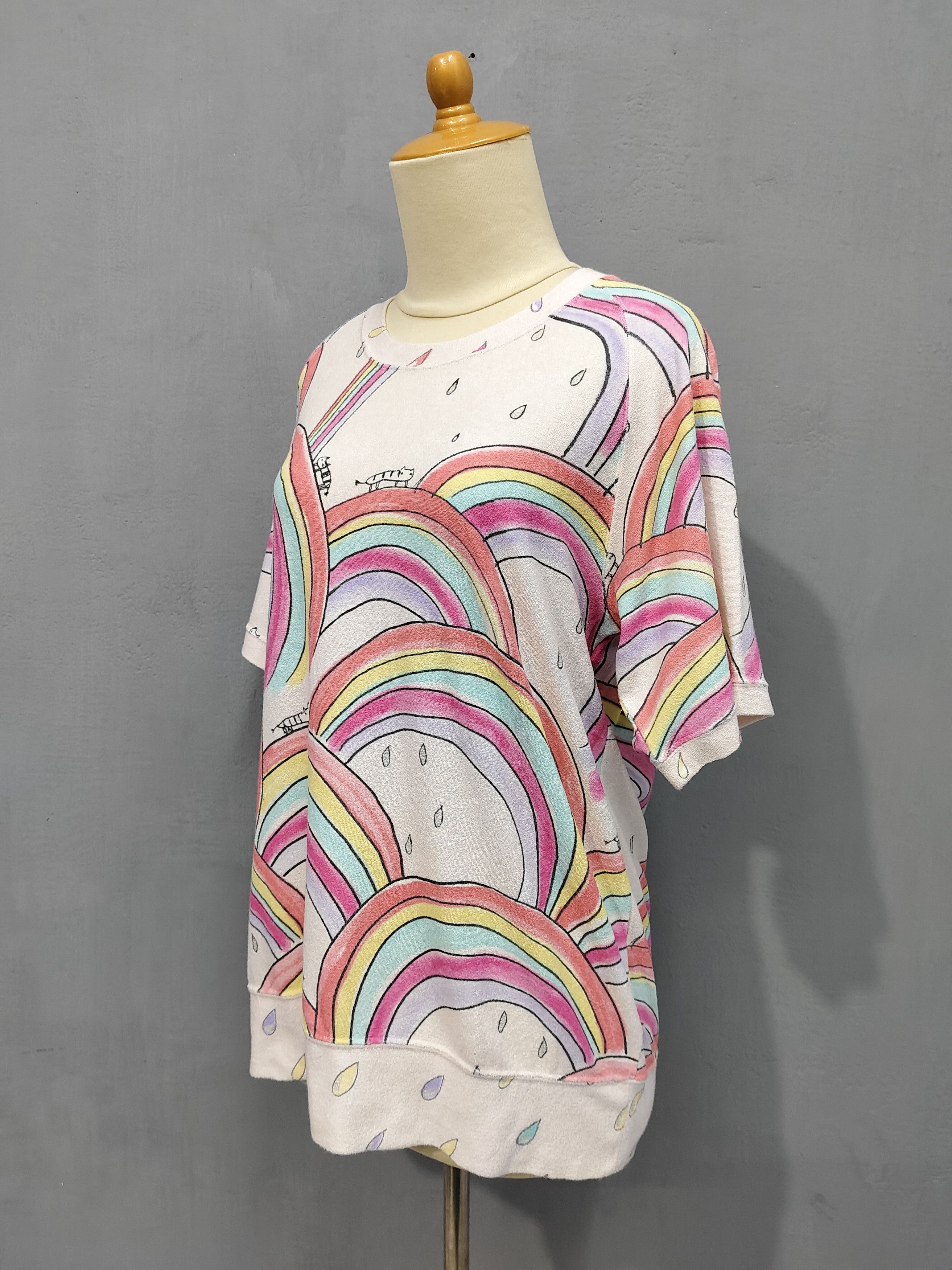 Tsumori Chisato 🇯🇵 Tsumori Chisato 🇯🇵 Rainbow Art Tshirt Size L / US 10 / IT 46 - 3 Thumbnail