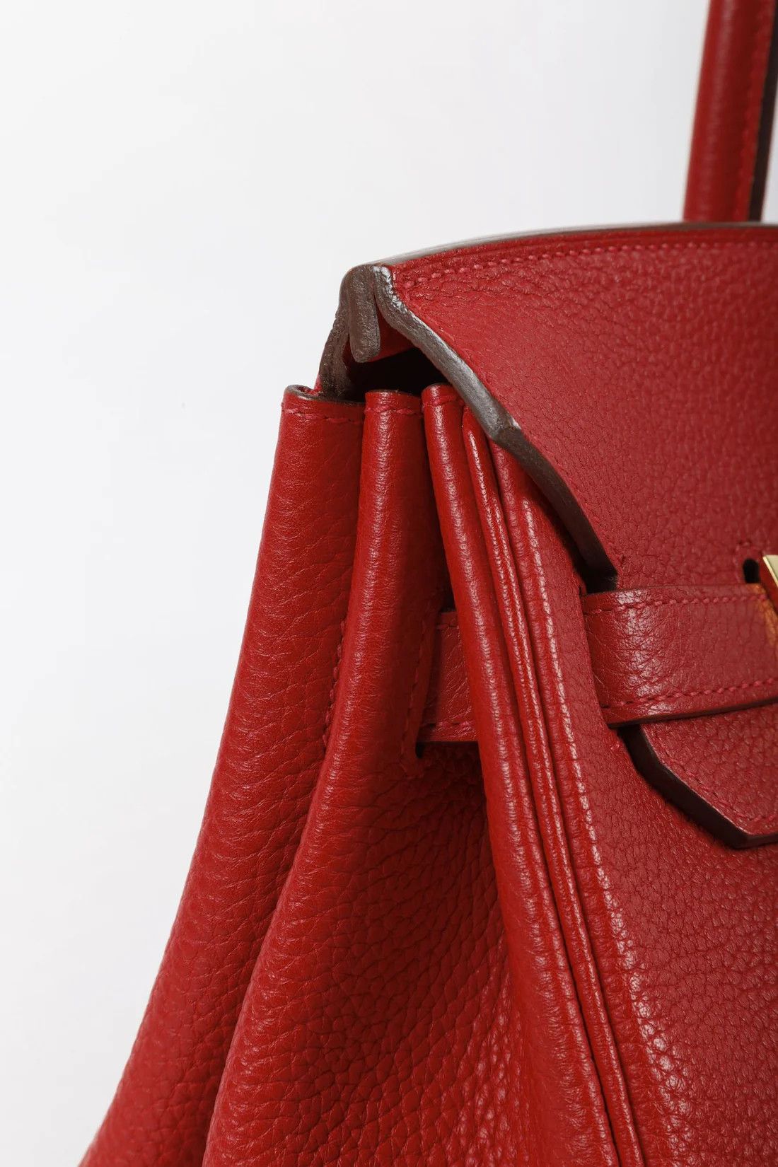 Hermes Hermès Birkin 35 Rouge Casaque Clemence GHW Size ONE SIZE - 9 Thumbnail