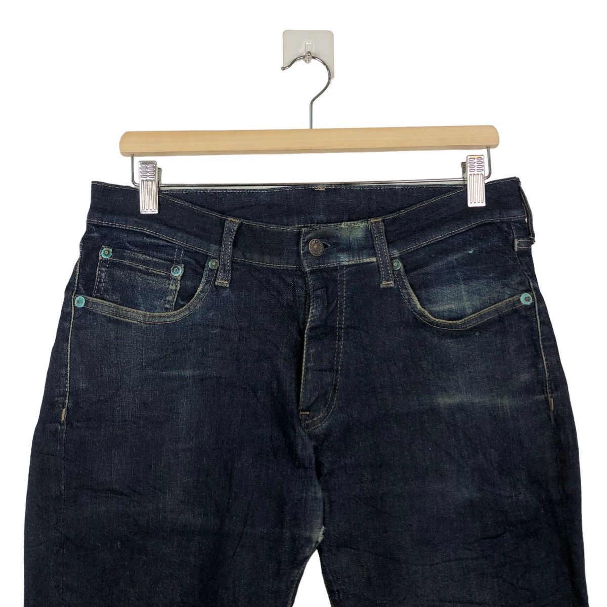 Japanese Brand 🔥90’s Rare Denim Jeans Inspire Rick Owens Size US 32 / EU 48 - 3 Thumbnail