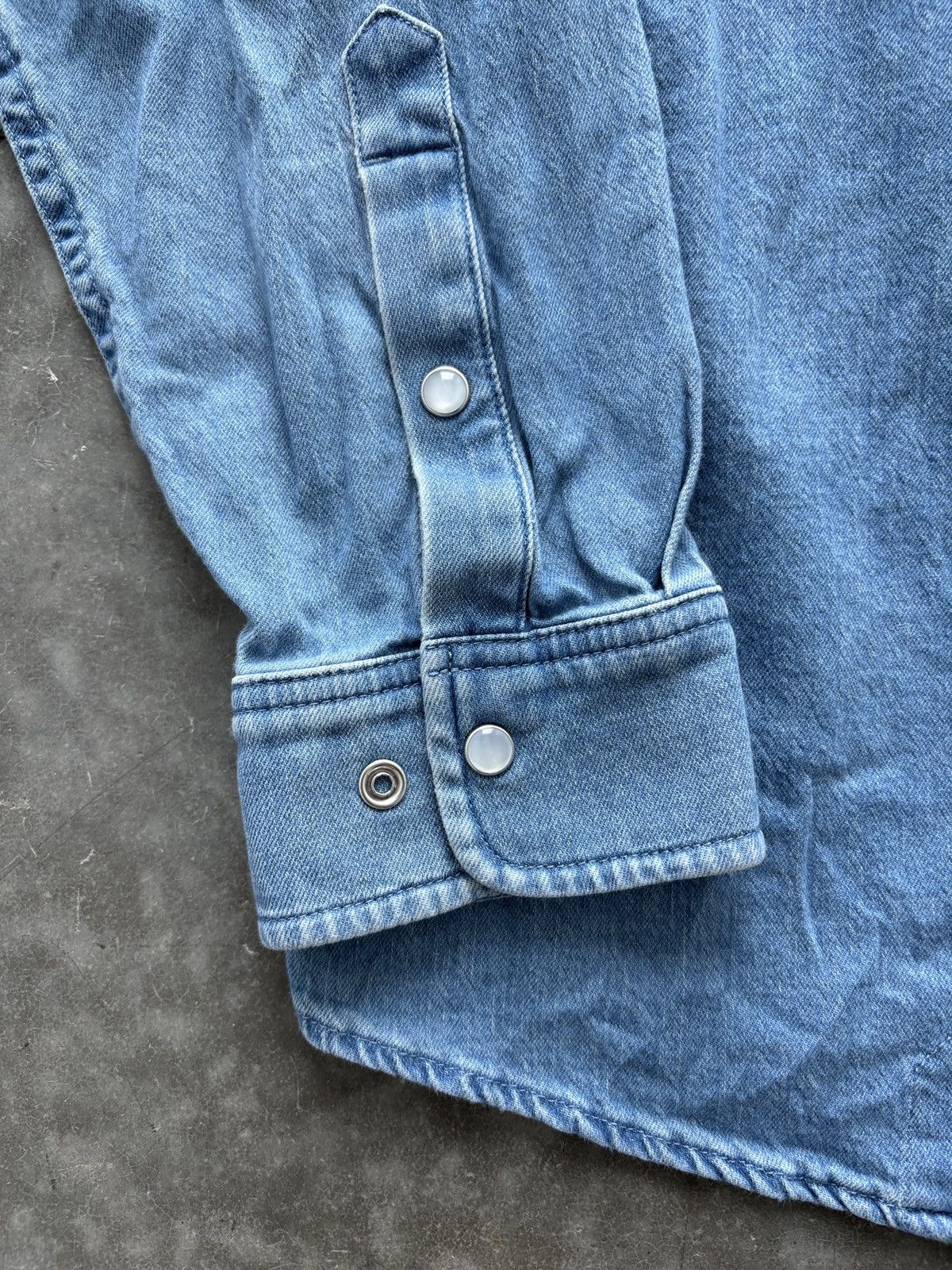 Other Poncho Pearl Snap Denim Brushpopper Shirt Size US L / EU 52-54 / 3 - 2 Thumbnail