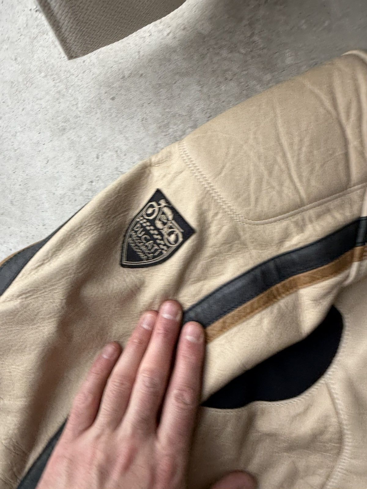 Ducati Ducati mv meccanica leather motorcycle jacket vintage Size US S / EU 44-46 / 1 - 4 Thumbnail