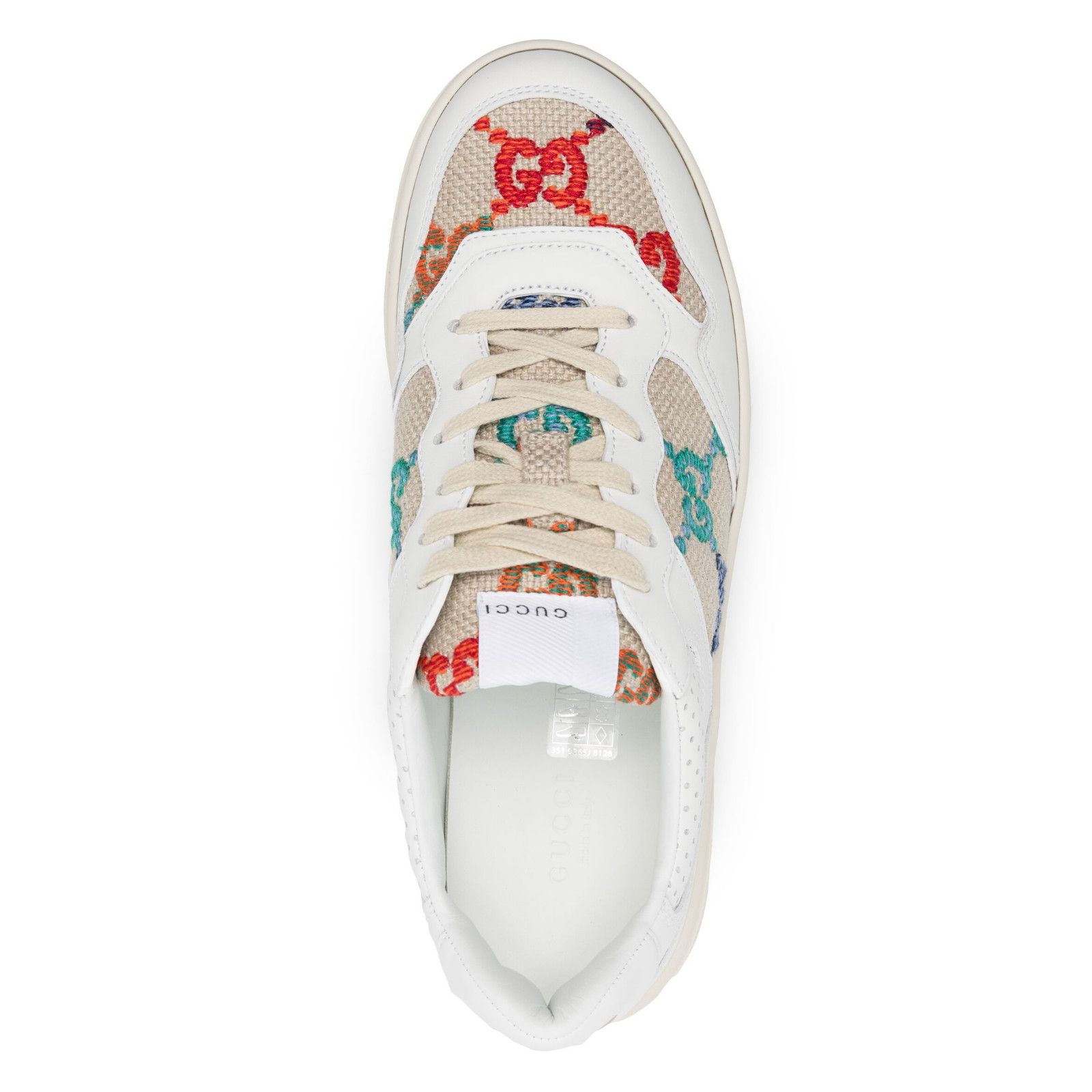 Gucci Gucci GG Logo White Platform Low Top Lace Up Tie Sneaker 40 Size US 10 / IT 40 - 8 Thumbnail