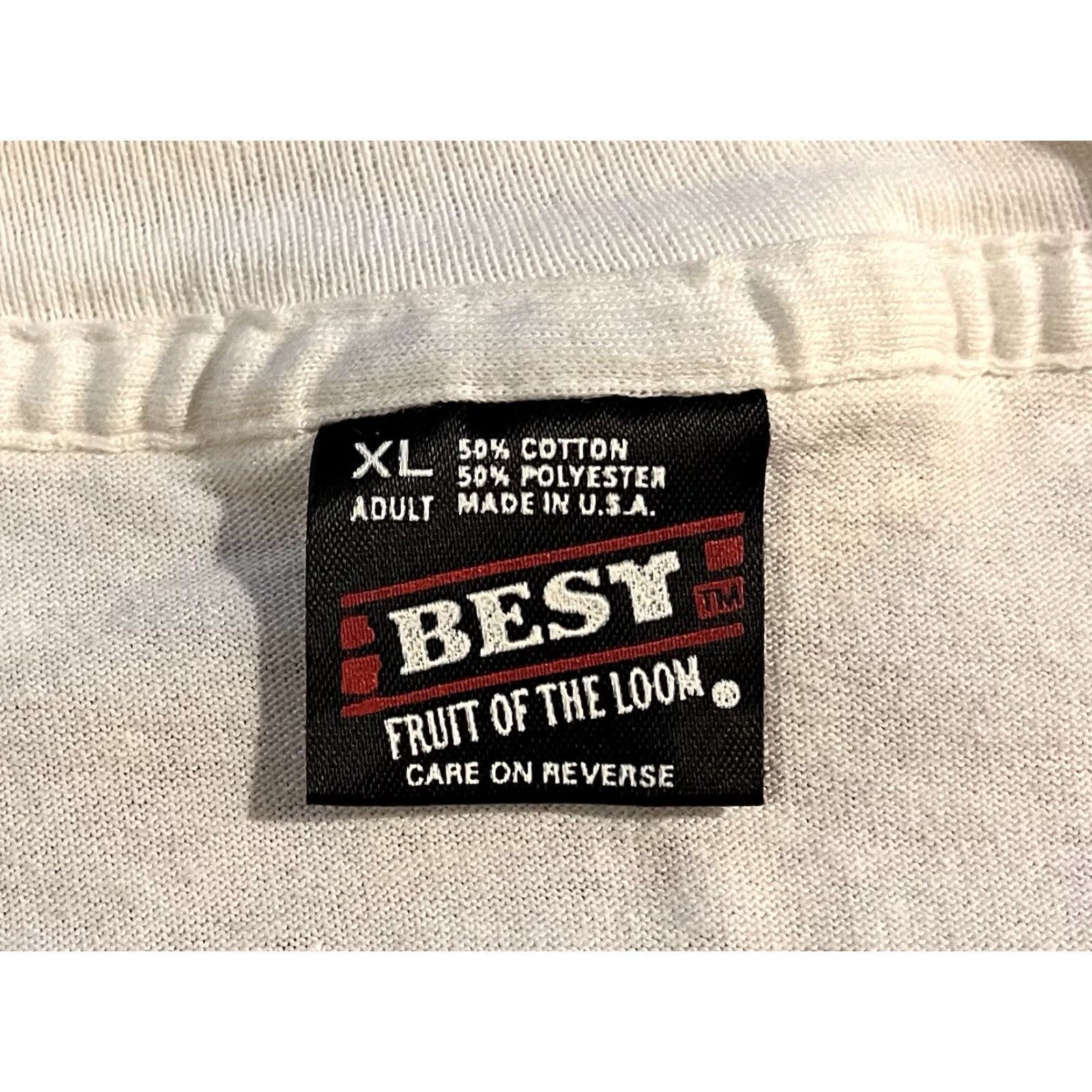 Fruit Of The Loom VINTAGE Fruit of the Loom Shirt Men’s XL White 80s Retro Sports City Field Hockey Graphic Print Crew Neck Short Sleeve Size US XL / EU 56 / 4 - 7 Thumbnail
