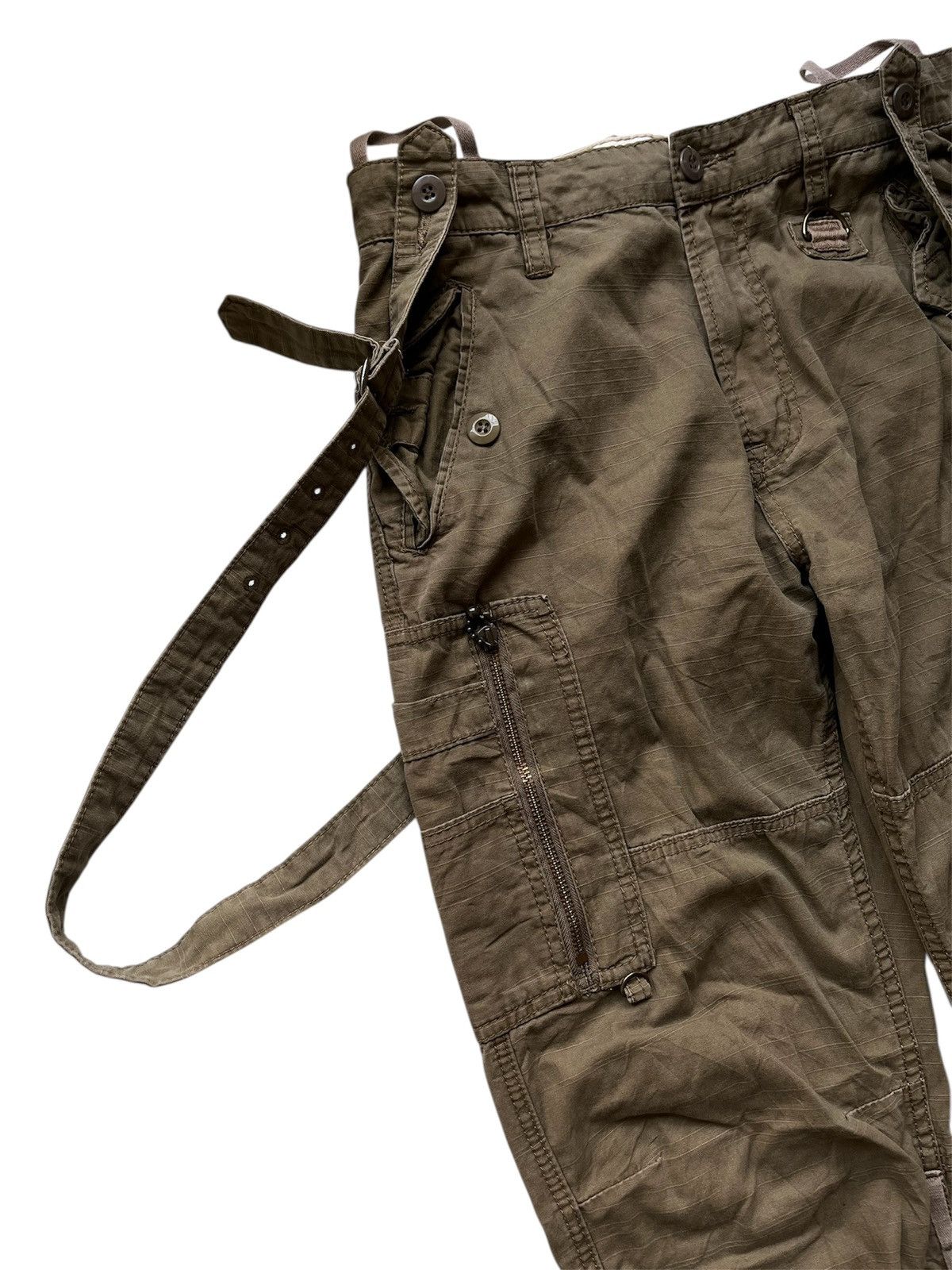 14th Addiction Vintage Japanese Reproduction Suspender Trousers Size US 31 - 3 Thumbnail