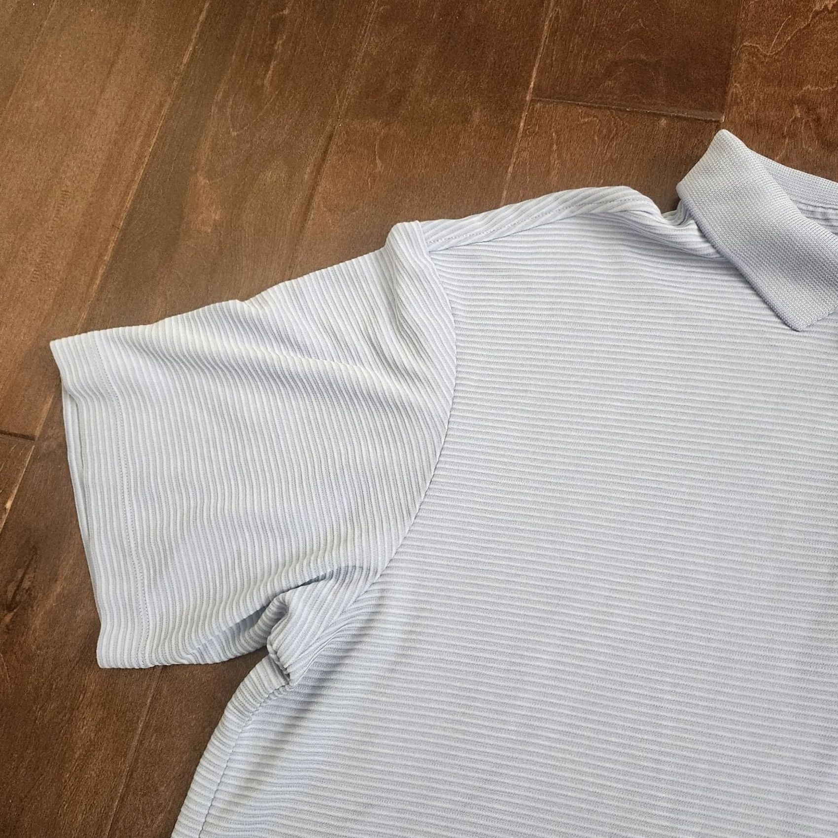 Tommy Bahama Tommy Bahama Mens Polo Shirt Blue XL Ribbed Short Sleeve Collared Button Closure Casual Travel Activewear Size US XL / EU 56 / 4 - 5 Thumbnail