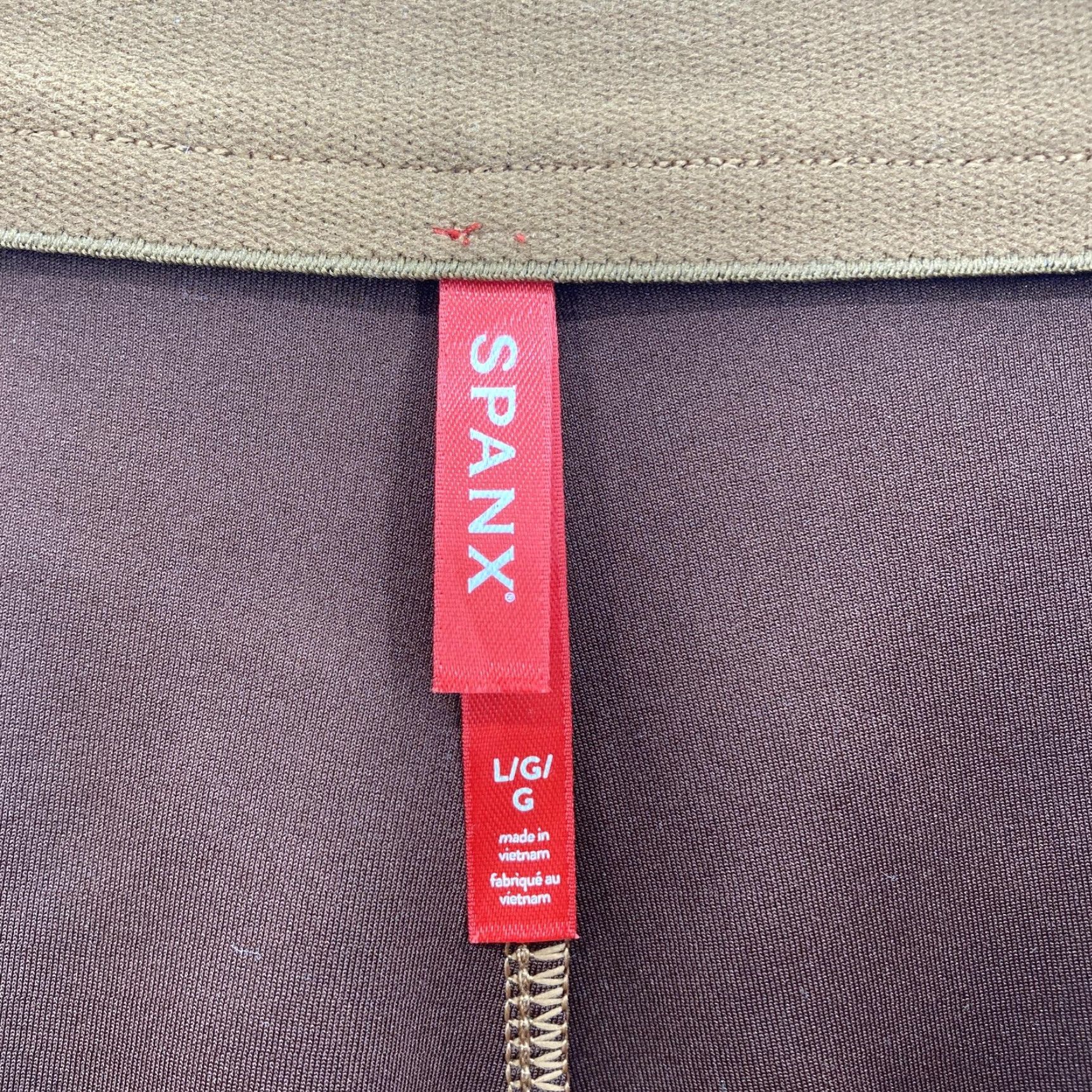 Spanx VINTAGE? No—spanx pants womens large caramel faux suede flare high rise pull on stretch nwt Size 36" / US 14 / IT 50 - 5 Thumbnail