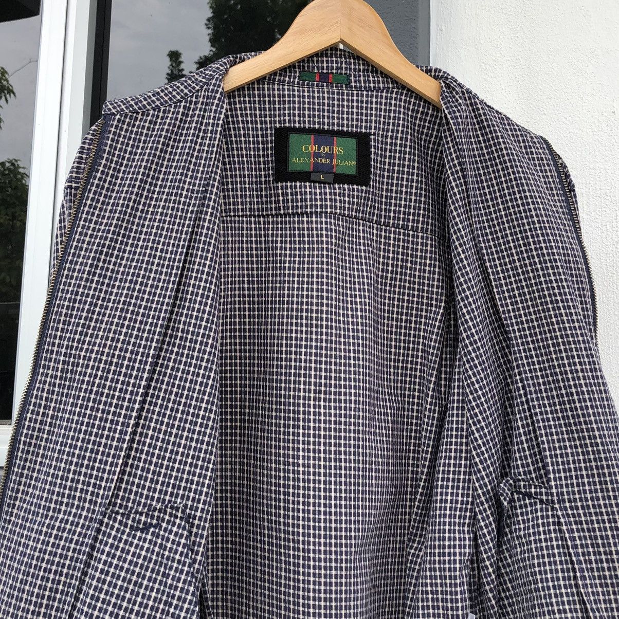 Alexander Julian Colours by Alexander Julian Checkered Cotton Bomber Jacket Size US L / EU 52-54 / 3 - 13 Thumbnail