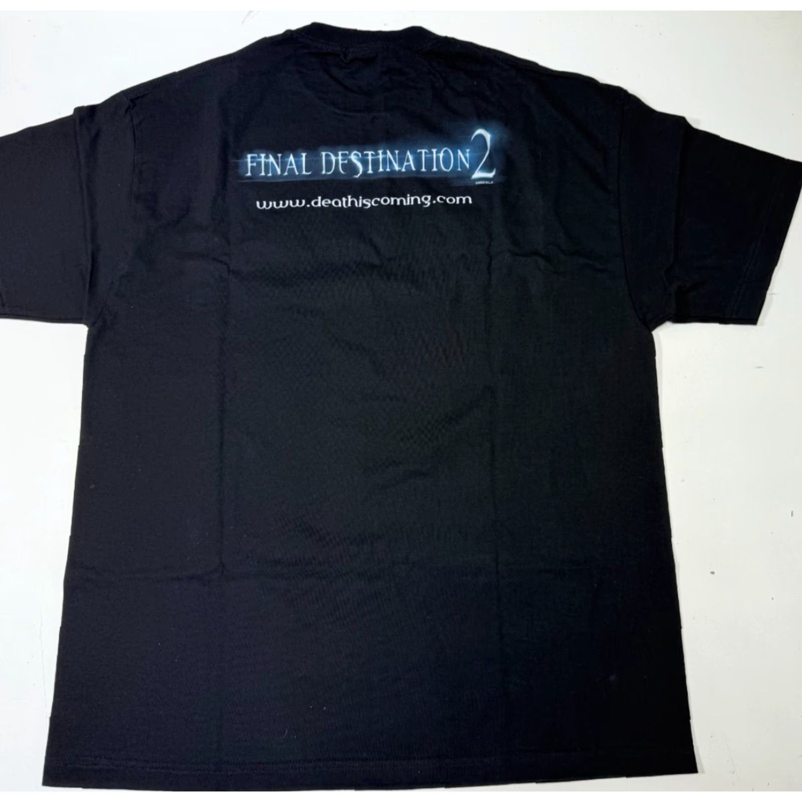 AAA VINTAGE AAA Final Destination 2 Movie Promo T-Shirt Horror Graphic Print Black Sz XL Mens Size US XL / EU 56 / 4 - 6 Thumbnail
