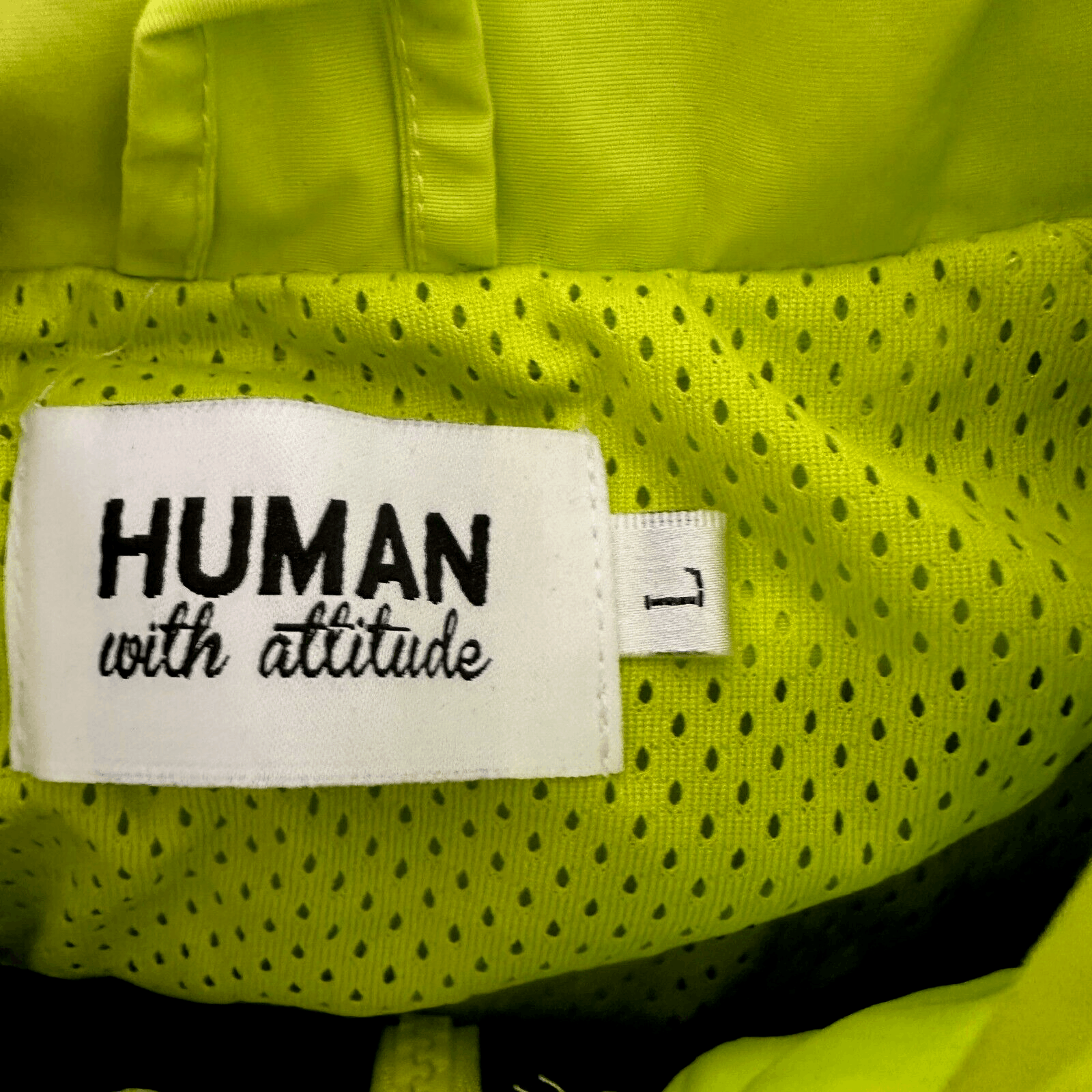 Human With Attitude Human with Attitude Windbreaker Jacket Hooded Neon Black Size US L / EU 52-54 / 3 - 8 Thumbnail