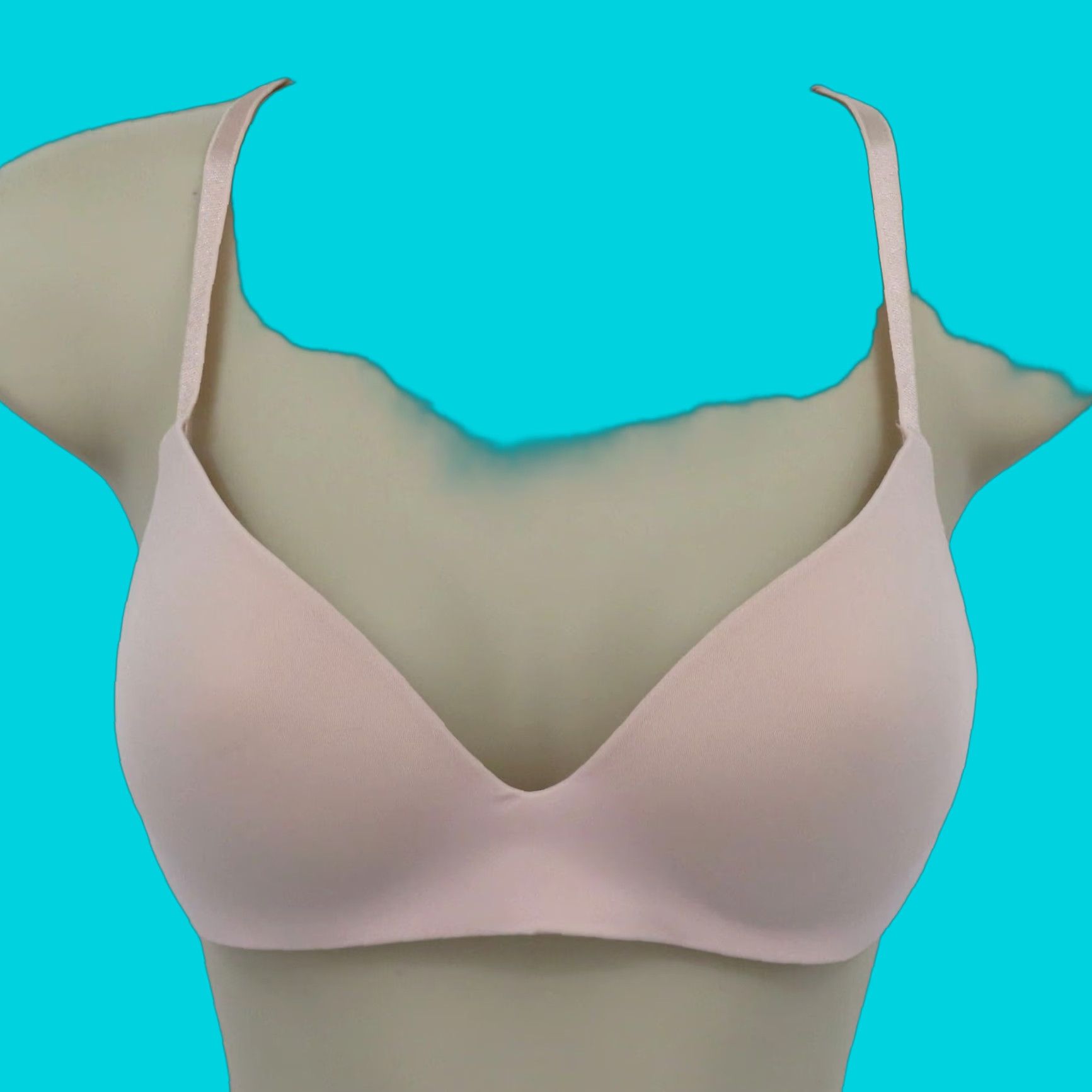 Victoria's Secret Victoria's Secret Bra 32B Wireless Lined Pink Back Lace Accent T-shirt Bra Womens 32B Size ONE SIZE - 1 Thumbnail