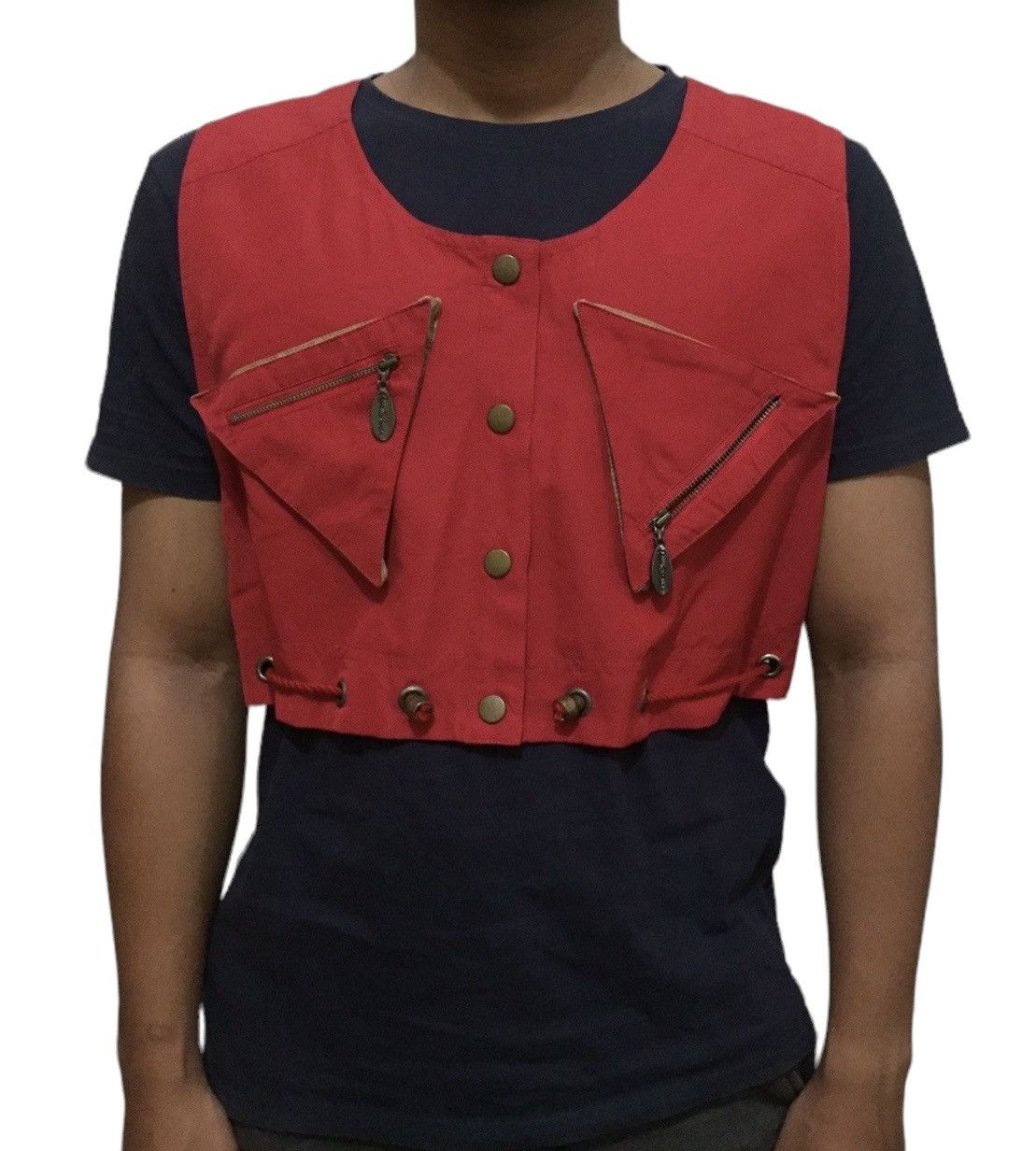 Japanese Brand VINTAGE ASYMMETRIC PARACUTE TACTICAL VEST Size US L / EU 52-54 / 3 - 2 Thumbnail