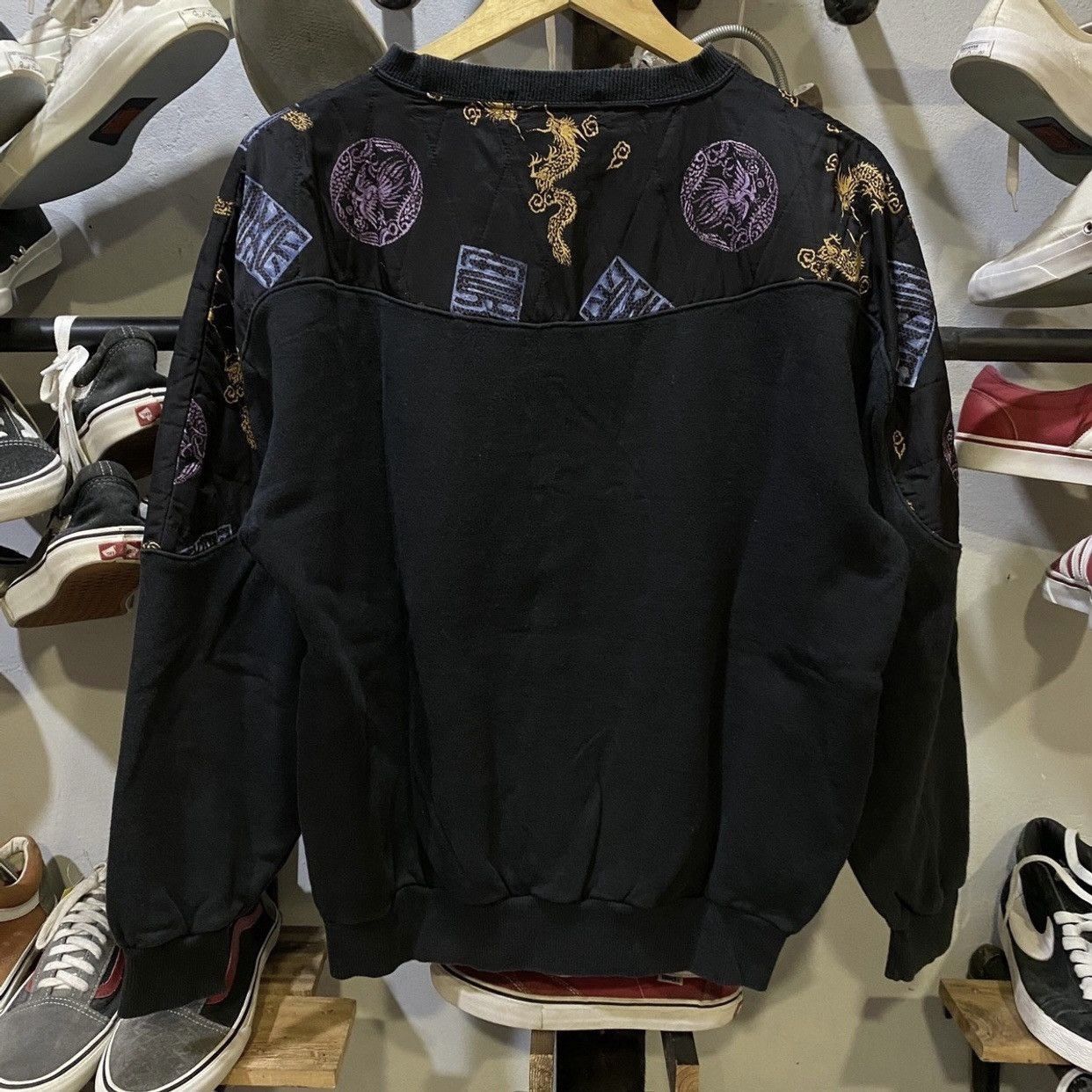 Designer × Japanese Brand × Kansai Yamamoto Vintage Kansai Man Sukajan Design Dragon Sweatshirts Size US M / EU 48-50 / 2 - 2 Thumbnail