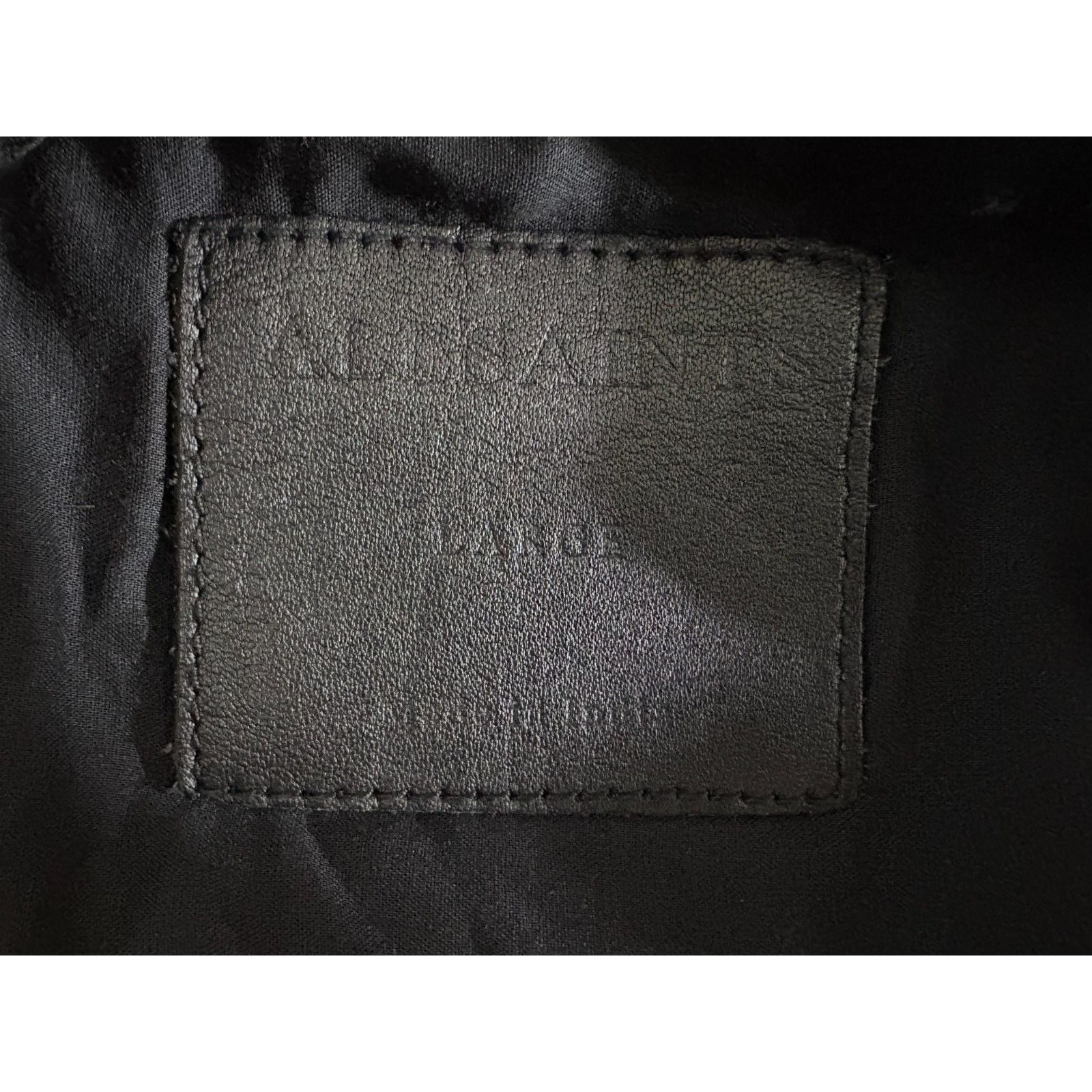 Allsaints All Saints kino Sheep leather Bomber jacket size L color Bla Size US L / EU 52-54 / 3 - 3 Thumbnail