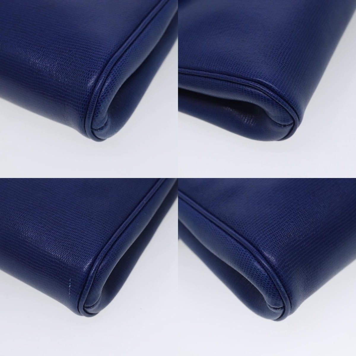 Celine CELINE Shoulder Bag Leather Blue Gold Size ONE SIZE - 10 Thumbnail