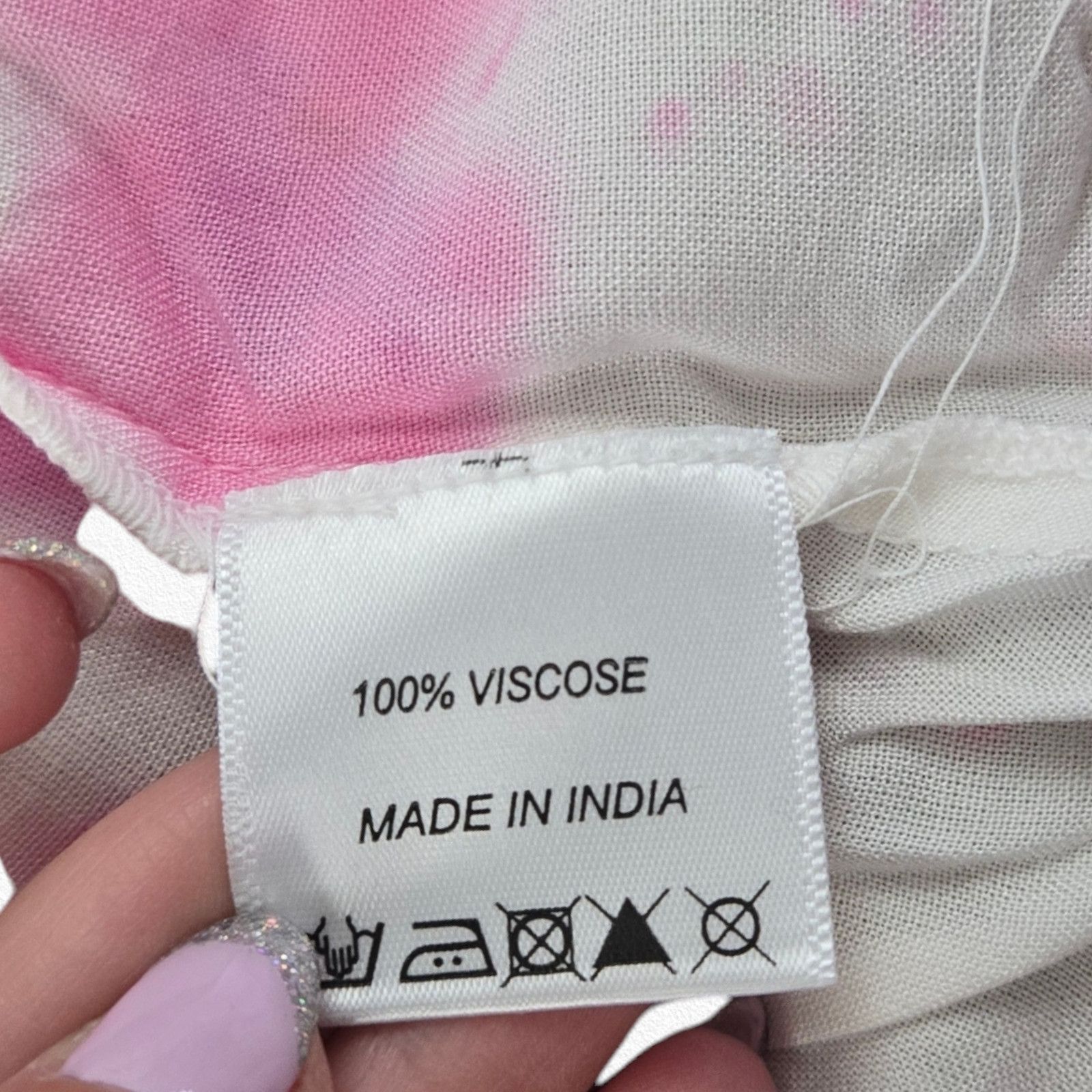 Other Pink White Tie Dye Off the Shoulder Dress Size Large Size L / US 10 / IT 46 - 7 Thumbnail