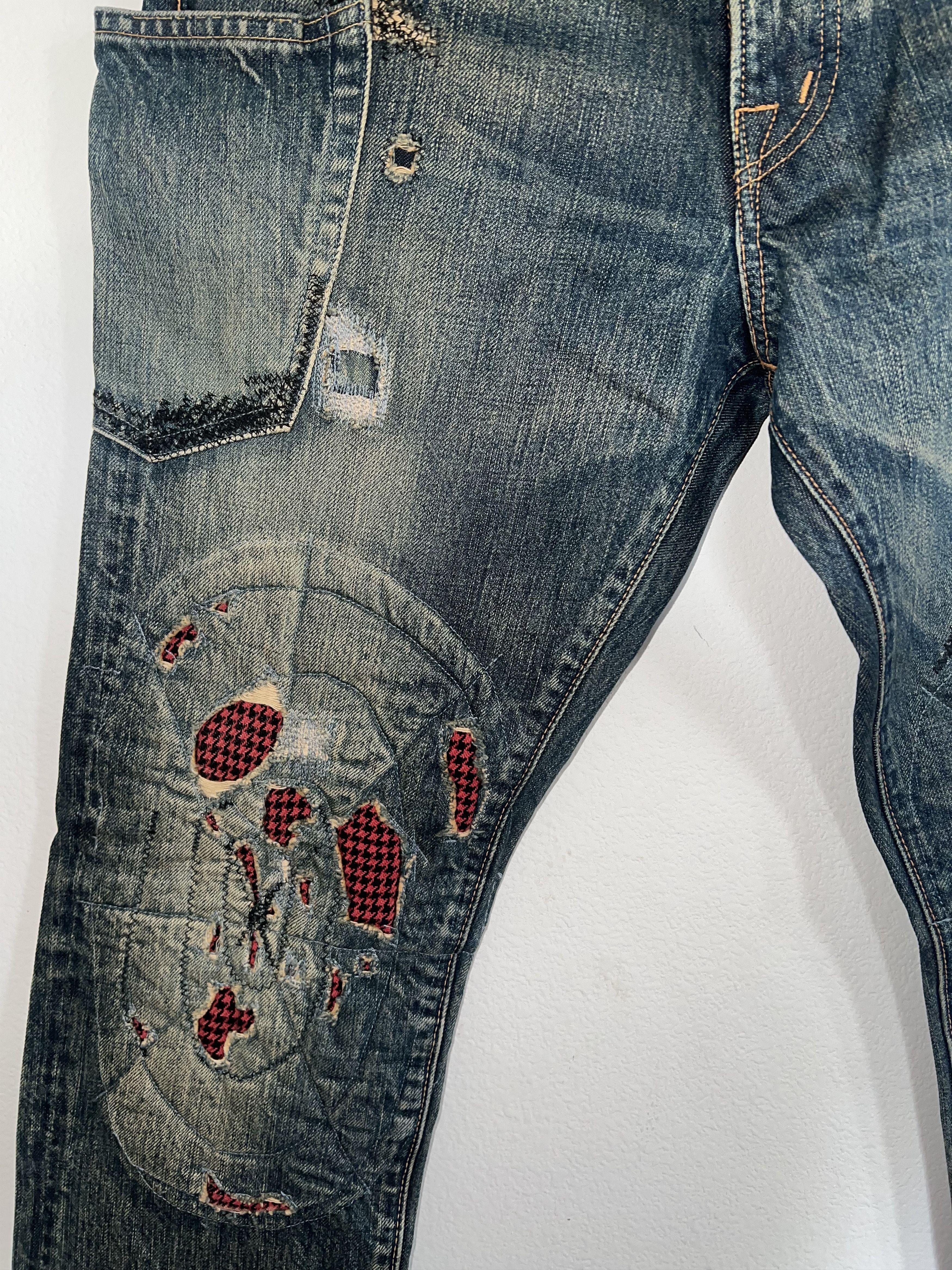 Kapital Kapital boro biker denim Size US 31 - 6 Thumbnail