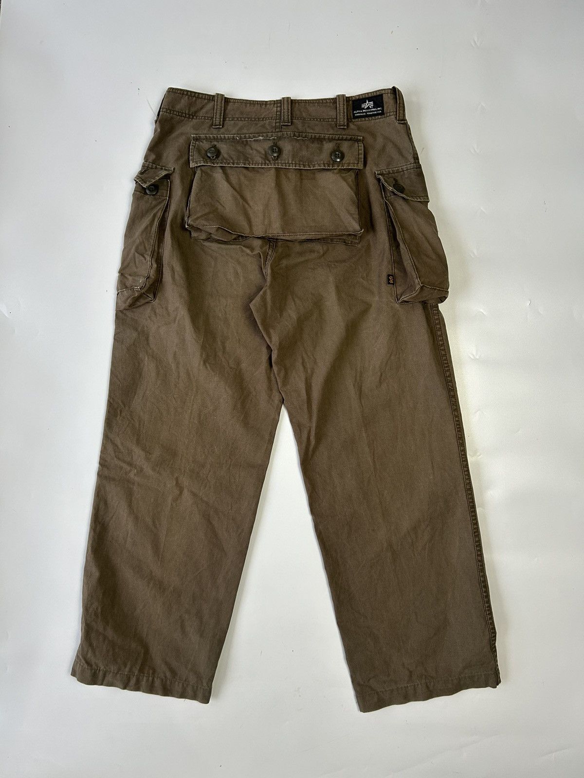 Alpha Industries × Vintage VINTAGE ALPHA INDUSTRIES INC MONKEY CARGO PANTS Size US 30 / EU 46 - 2 Thumbnail