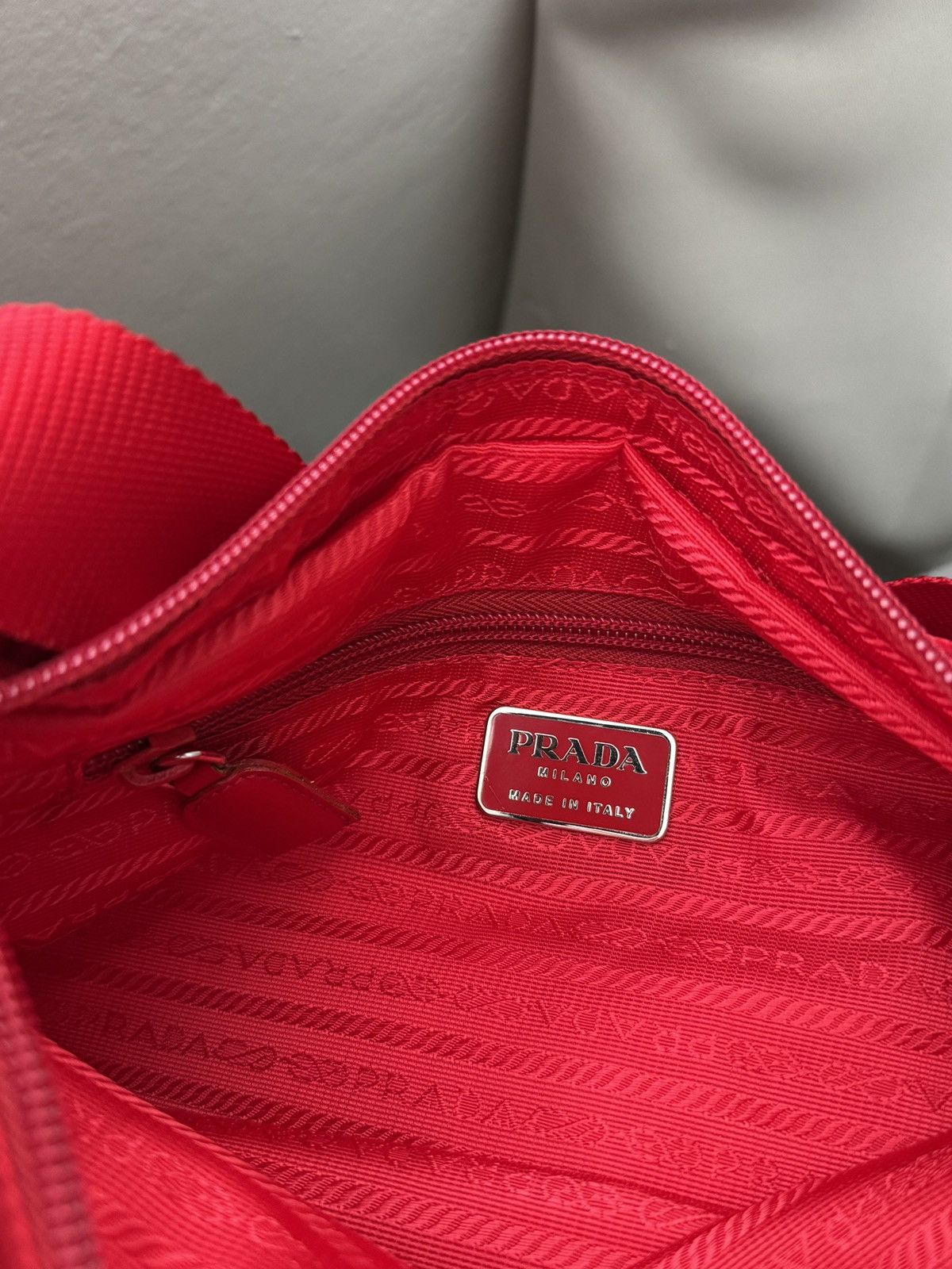 Prada × Vintage Red Prada shoulder bag Size ONE SIZE - 4 Thumbnail