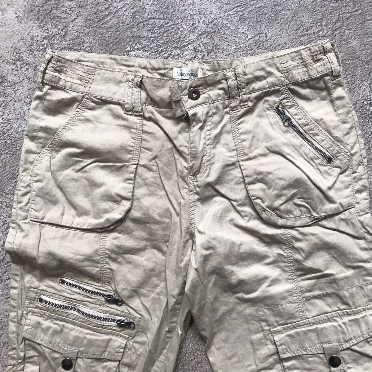 Vintage Vintage 90s Japanese Baggy Cargo Pants Thrashed Workwear 28 Size 28" / US 6 / IT 42 - 5 Thumbnail