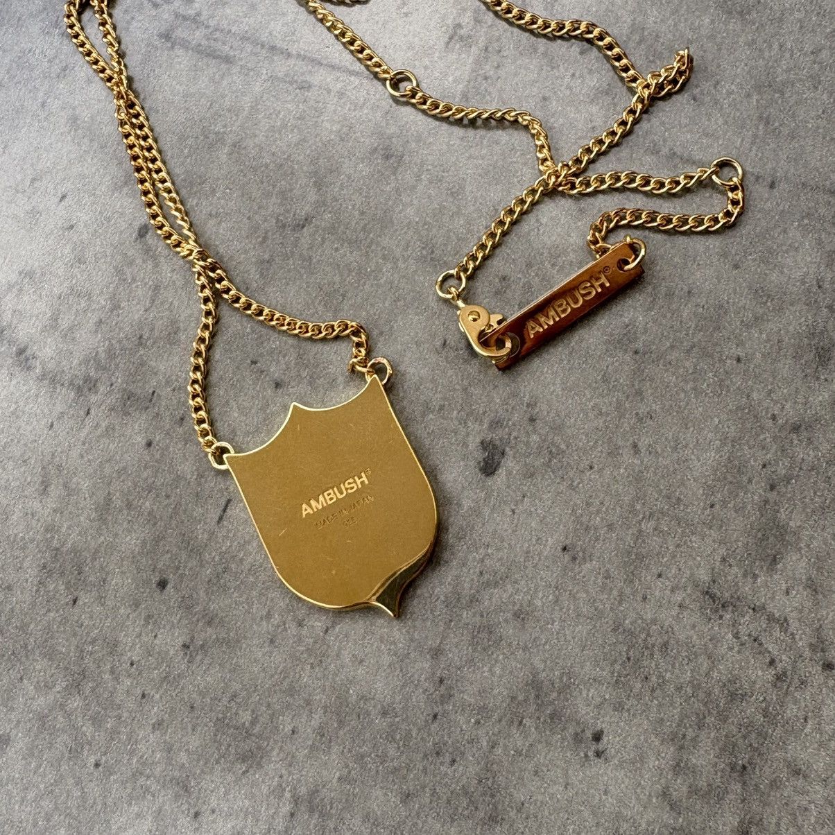 Ambush Design AMBUSH varsity shield necklace gold plated Made in Japan Size ONE SIZE - 8 Thumbnail