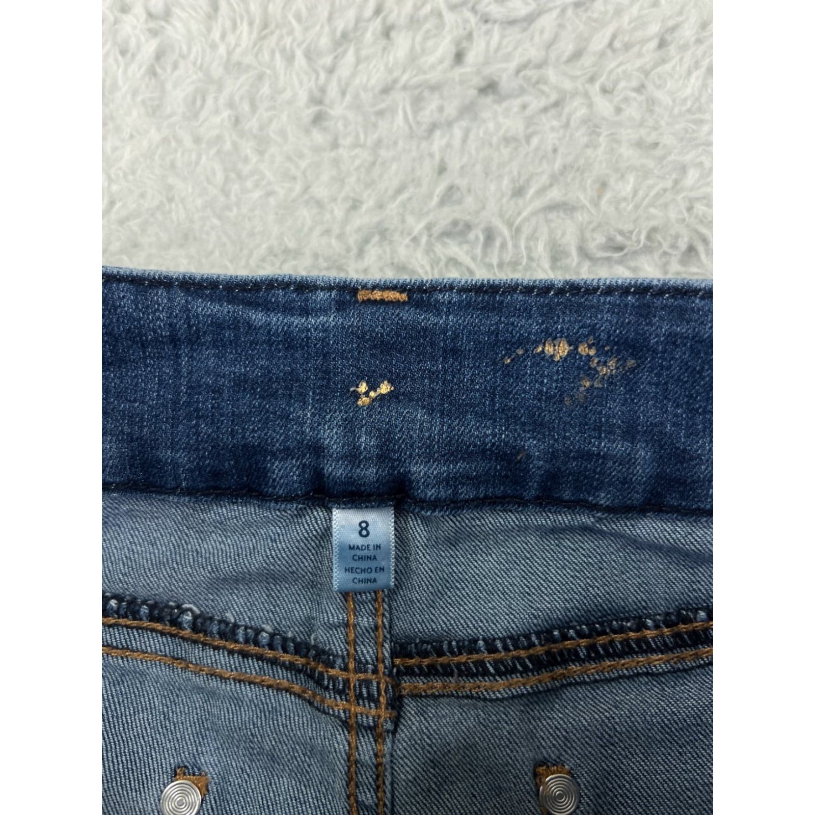 Vintage Seven7 Jeans Women 8 Blue Denim Skinny Mid Rise Stretch - 5-Pocket Comfort Embroidered Logo Size 30" / US 8 / IT 44 - 3 Thumbnail