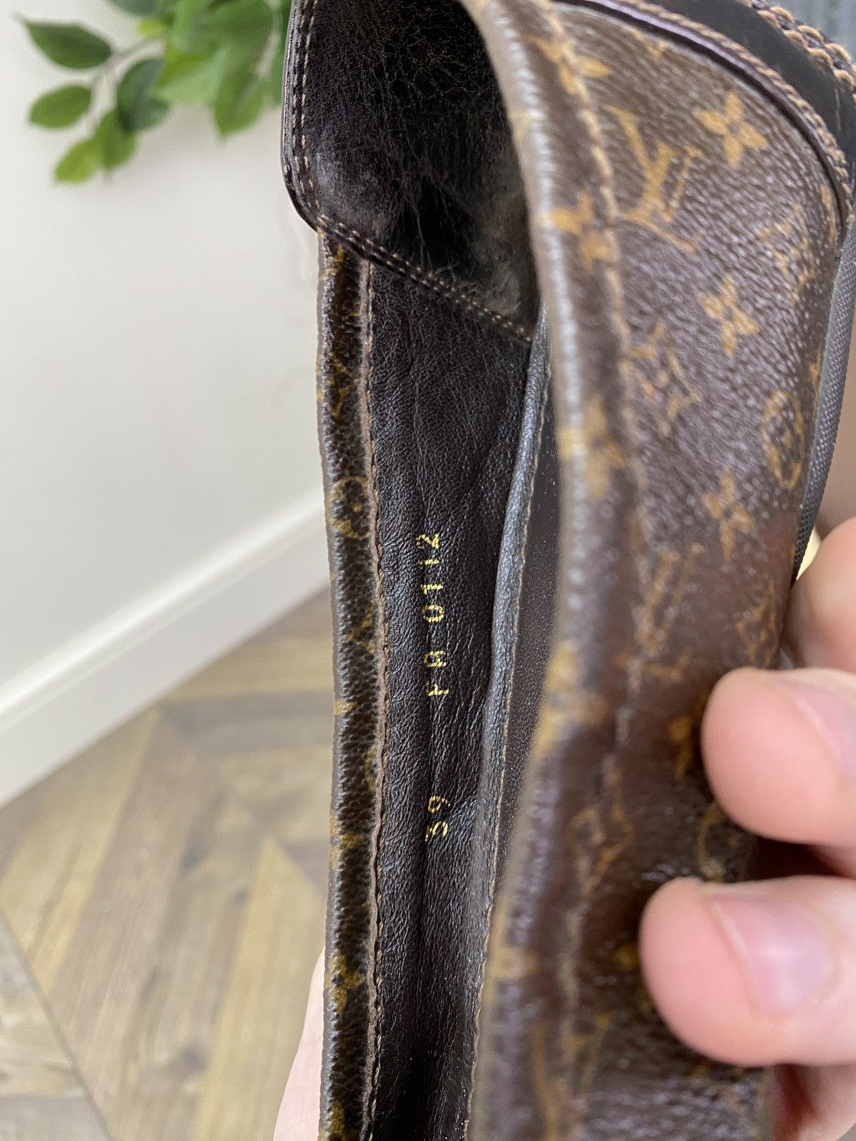 Louis Vuitton Vintage LOUIS VUITTON Monogram Flat Pumps Size US 9 / IT 39 - 10 Thumbnail