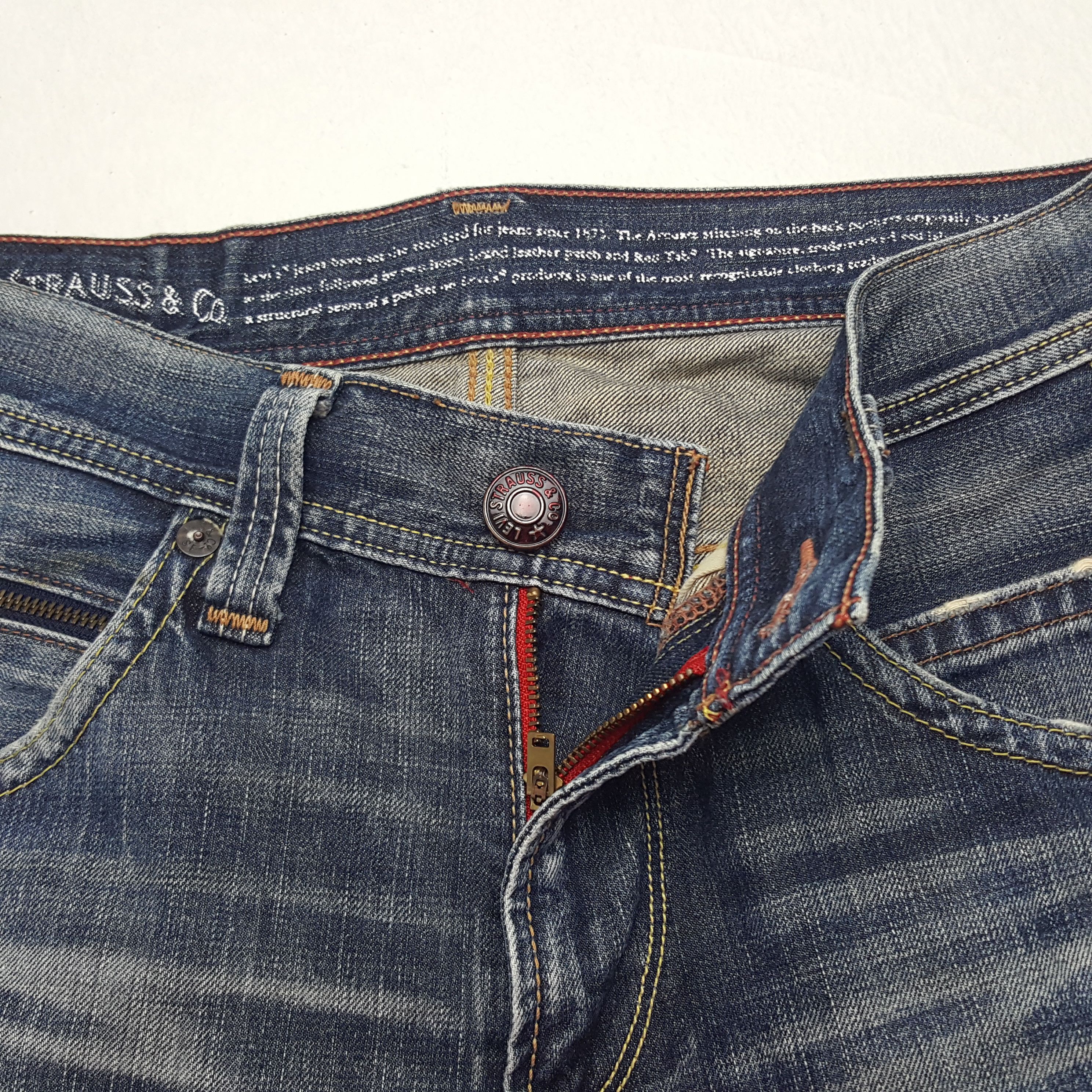 Levi's × Vintage Vintage Levi's American Distressed Style Grunge Denim Jeans Size US 33 - 8 Thumbnail