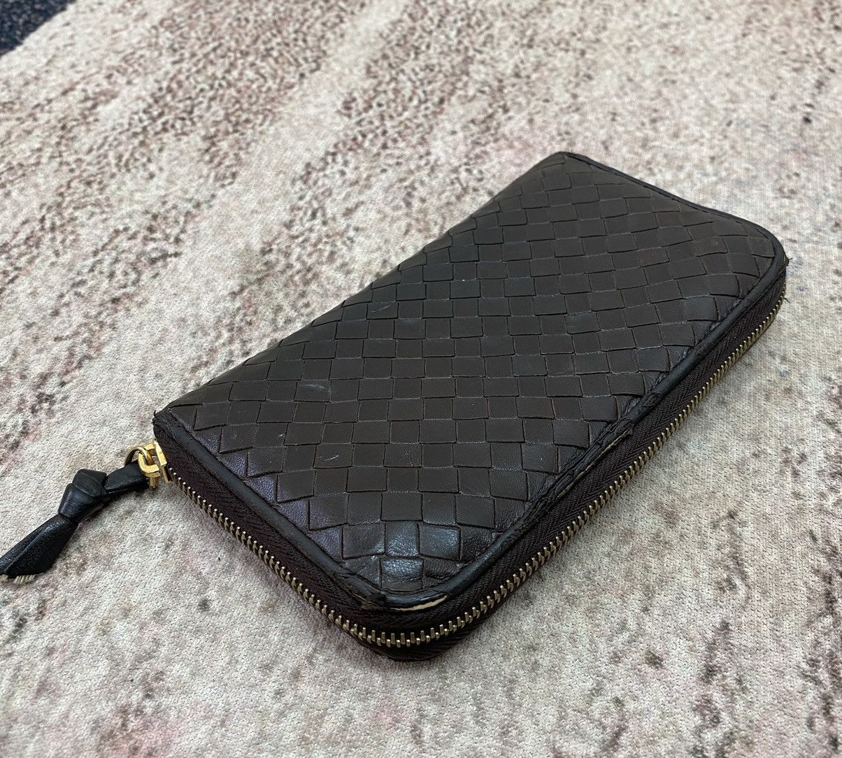 Bottega Veneta Bottega Veneta Long Purse Wallet Purse Leather Dark Brown Size ONE SIZE - 2 Thumbnail