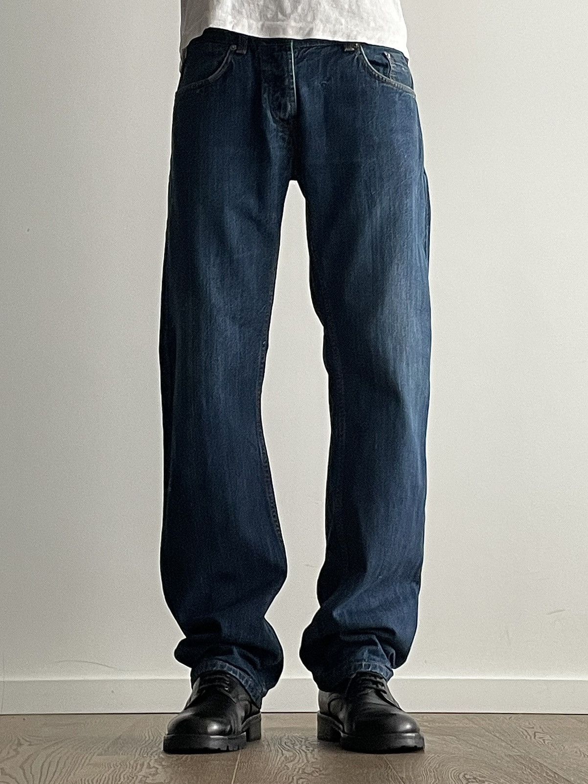 Pre-owned Prada Early 2000's Selvedge Denim Jeans In Blue