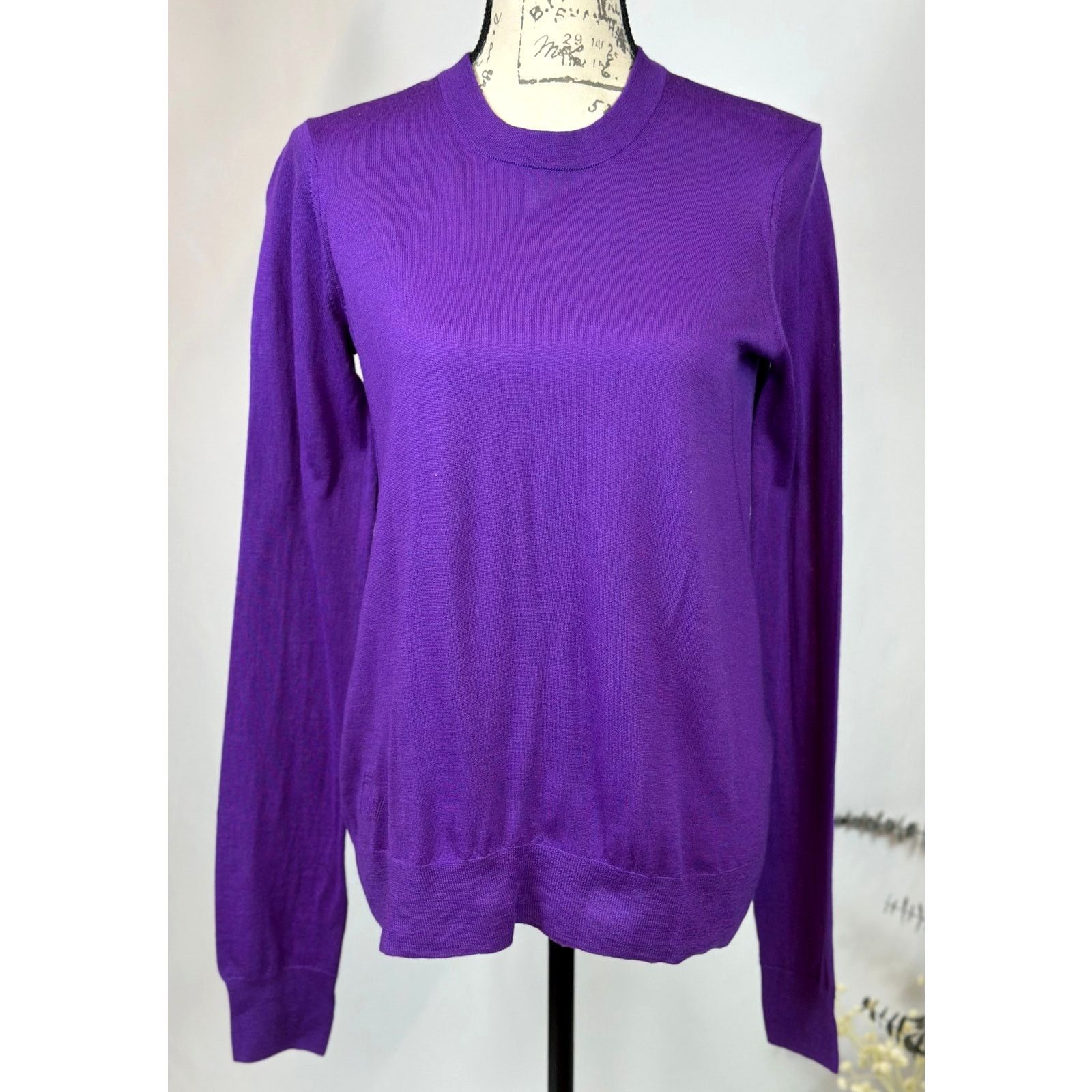Zadig & Voltaire Zadig & Voltaire Emma We Goa Purple Merino Wool Sweater L Size L / US 10 / IT 46 - 9 Thumbnail
