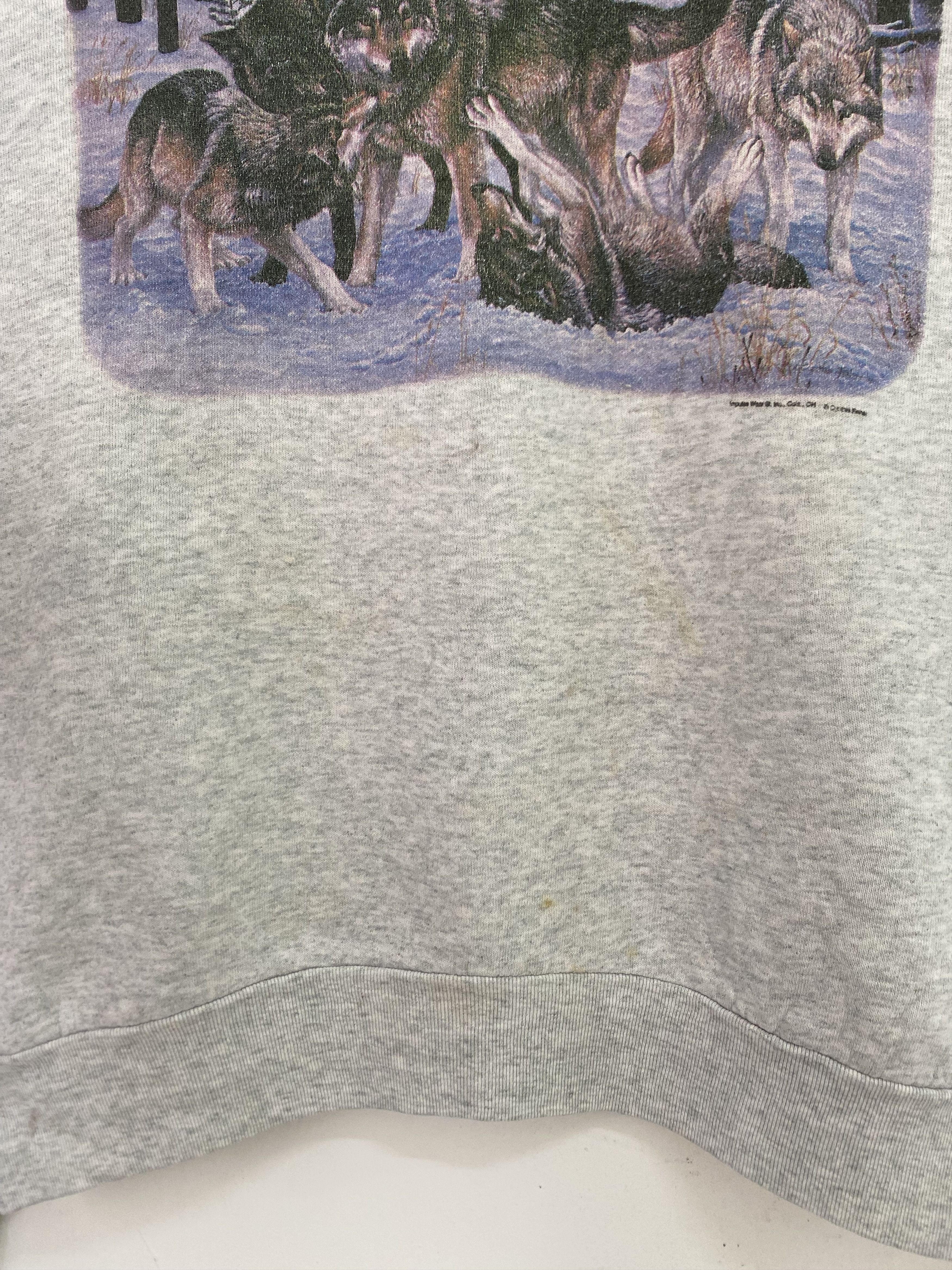 Habitat × Vintage Vintage Wild Wolf Habitat Sweatshirt Large Size Grey Size US L / EU 52-54 / 3 - 8 Thumbnail