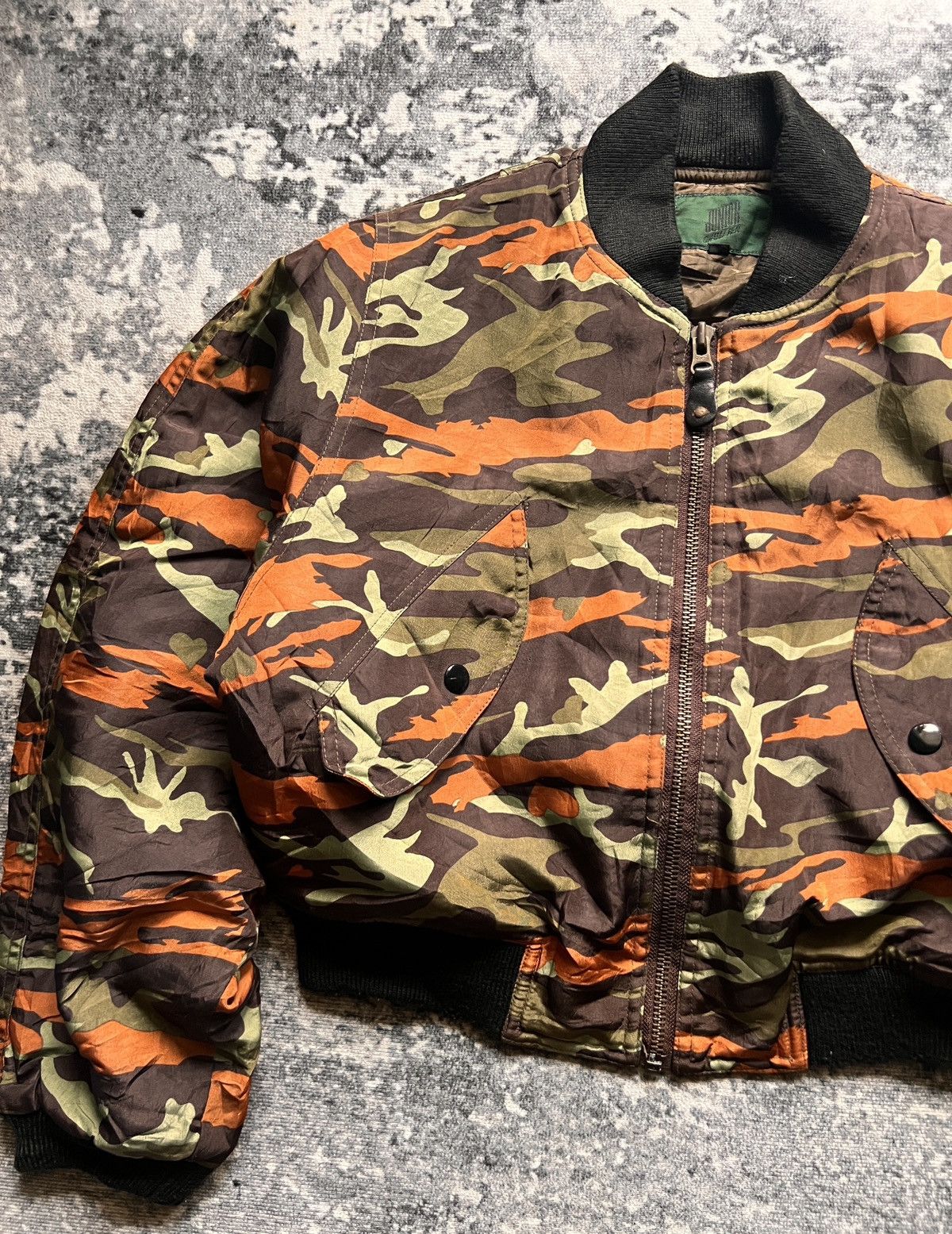 Jean Paul Gaultier Jean Paul Gaultier MA-1 Camo Junior Gaultier Bomber Jacket Size US XS / EU 42 / 0 - 3 Thumbnail