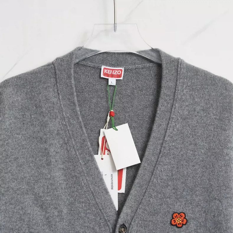 Kenzo KENZO X Nigo co-branded neutral crabapple knit cardigan Size L / US 10 / IT 46 - 3 Thumbnail