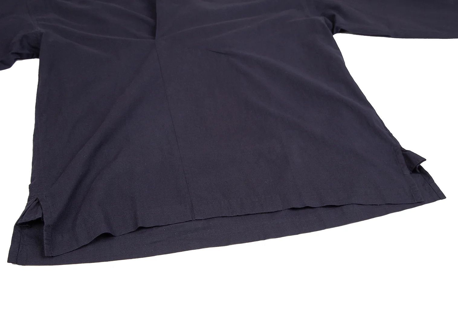 Issey Miyake Stand Neck Pullover Shirt in Navy, Size M Size US M / EU 48-50 / 2 - 11 Thumbnail