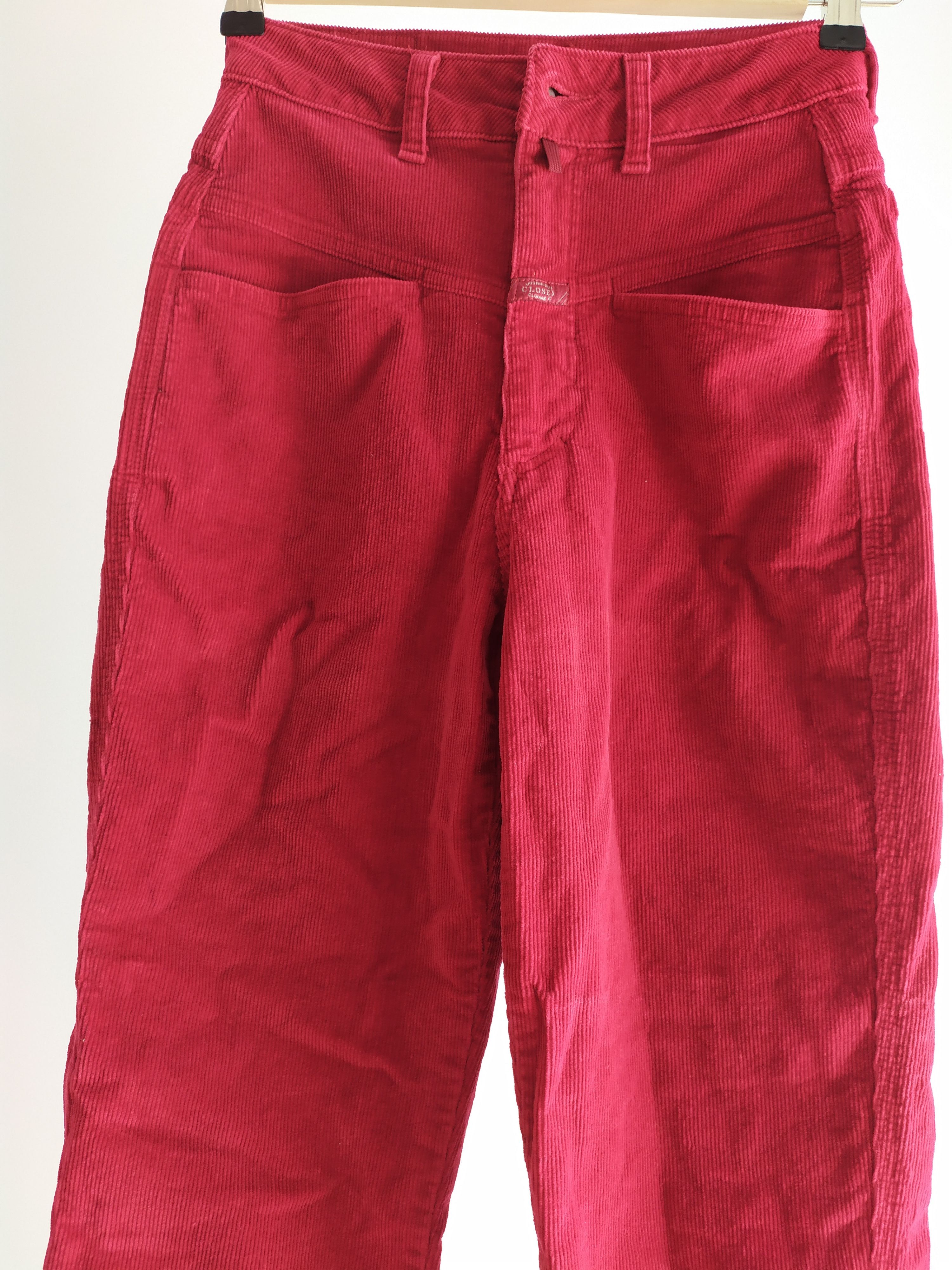 CLOSED Closed Pedal Pusher Jeans Straight leg red corduroy trousers Size 28" / US 6 / IT 42 - 11 Thumbnail