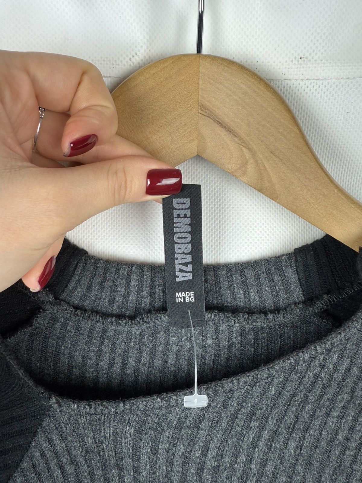 Demobaza Demobaza Avant-garde Ribbed Bodycon LS Sweater Dress Size S / US 4 / IT 40 - 12 Thumbnail