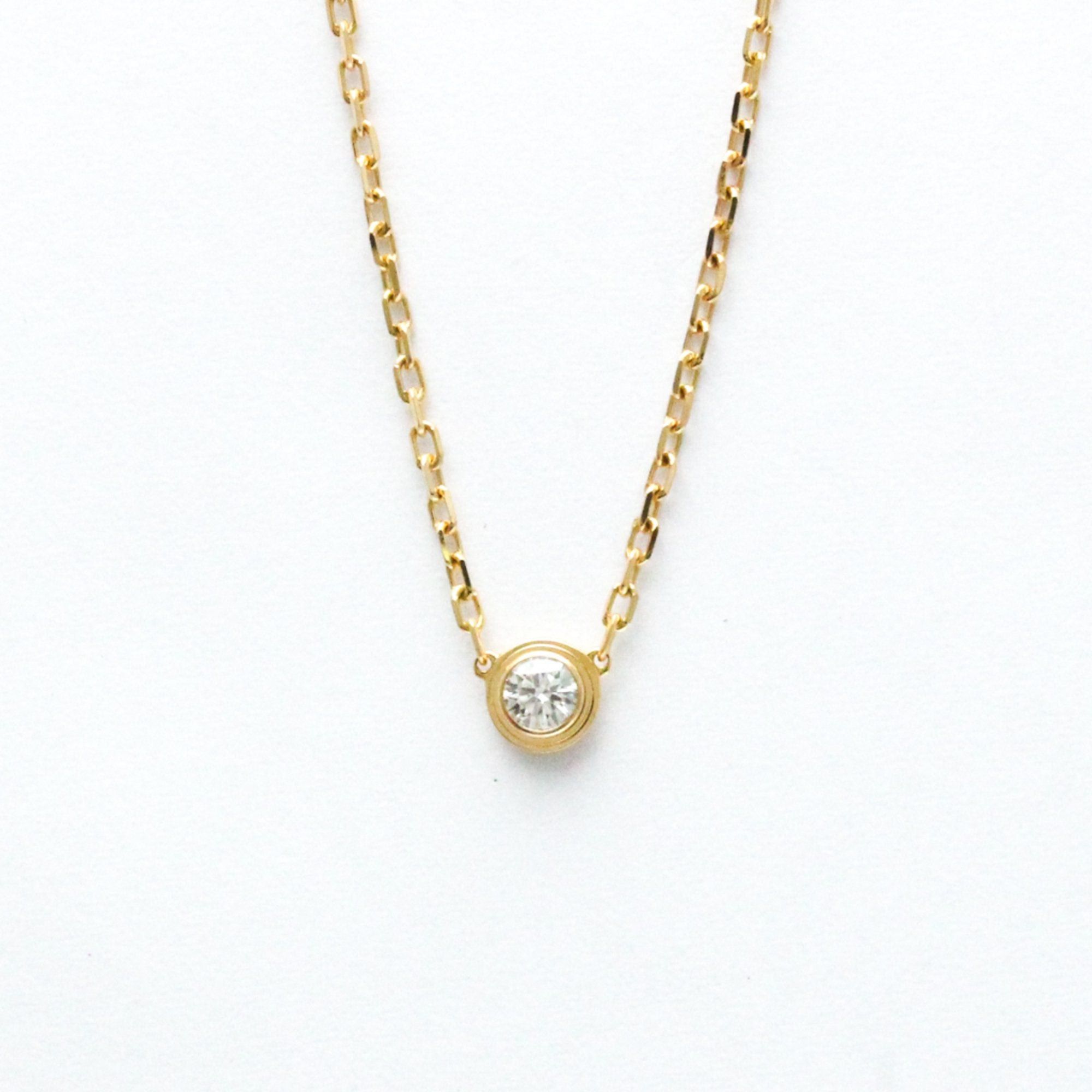 image of Cartier Sapphire Leger Necklace B7218400 Pink Gold [18K] Sapphire Men,women Fashion Pendant Necklac