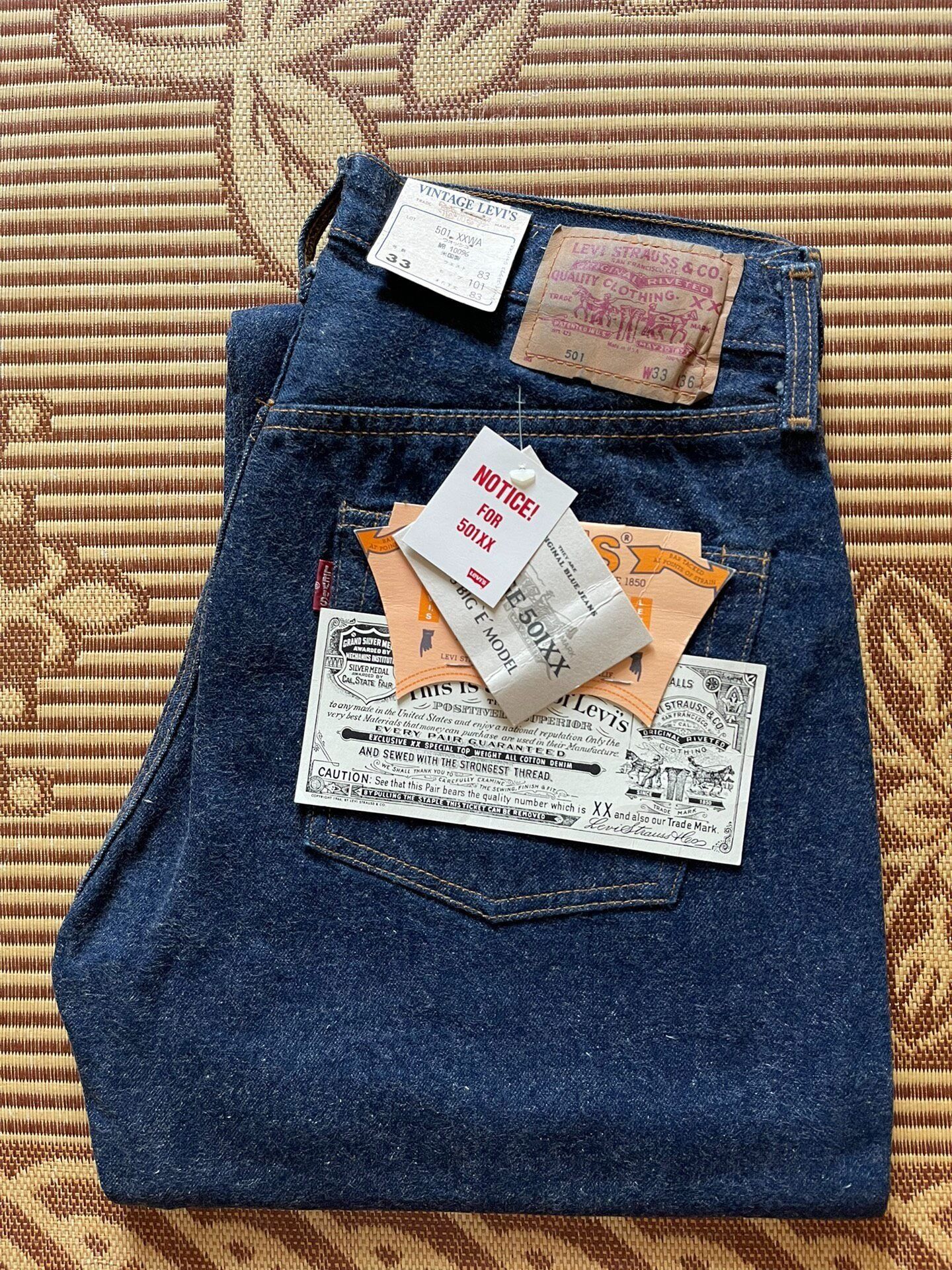 Levi's Vintage Clothing Levi's LVC 555 1960s 66501 Raw Jeans Size US 30 / EU 46 - 1 Thumbnail