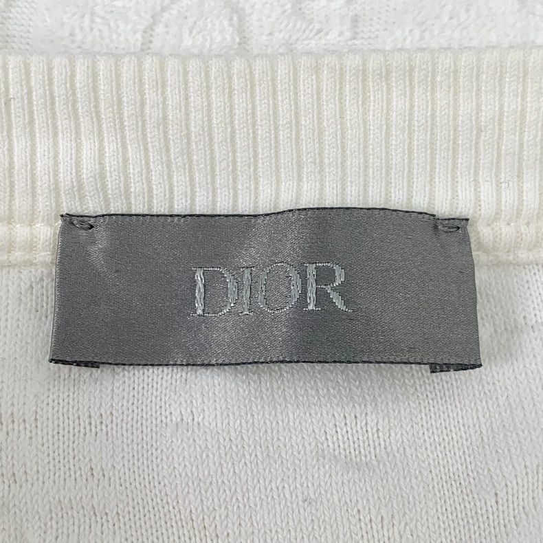 Dior Dior White letter relief full-print cotton round-neck short Size US S / EU 44-46 / 1 - 5 Thumbnail