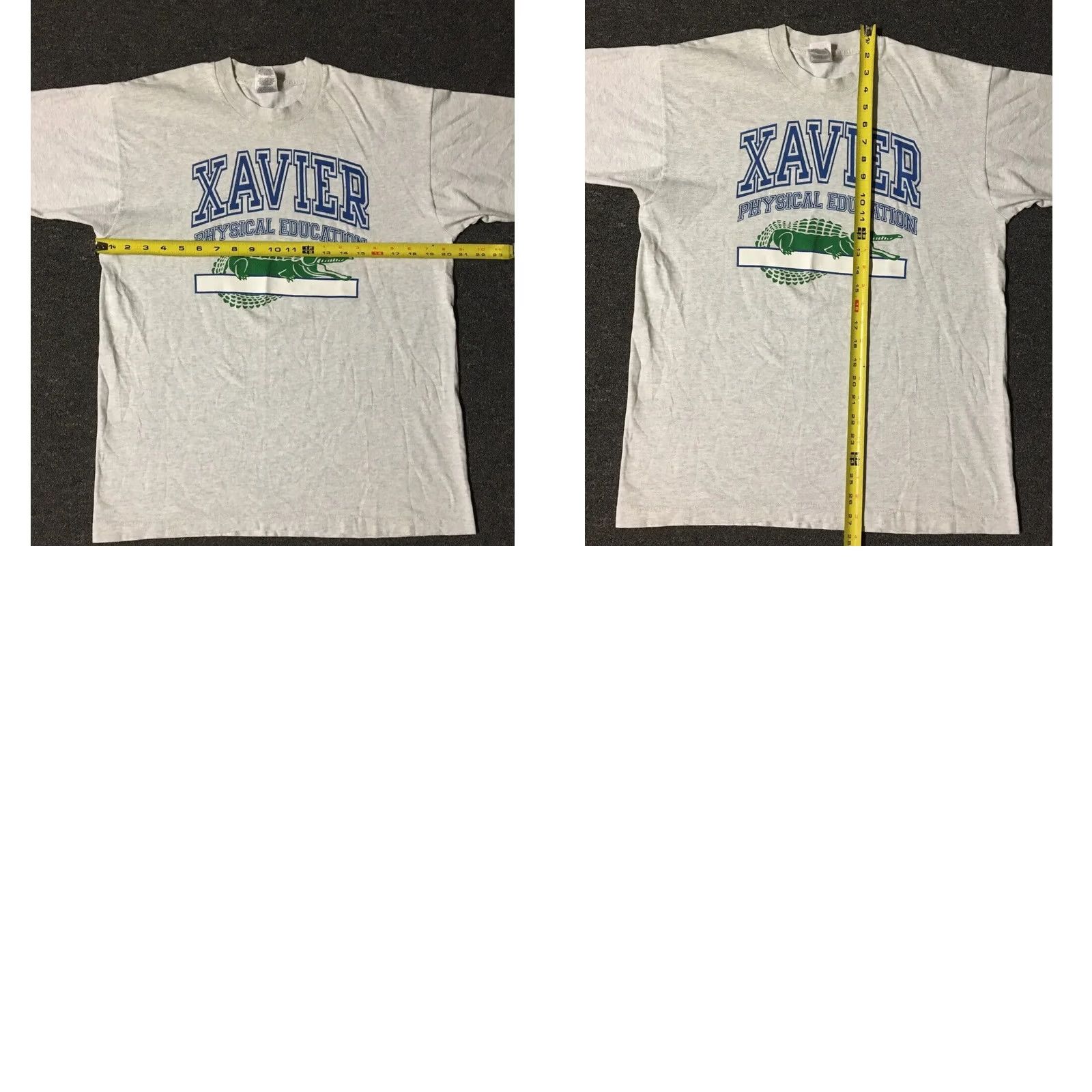 Vintage VINTAGE Xavier School Faded PE Spellout Shirt M Gray Men Short Sleeve 90s 80s Grunge Sports Football Track & Field College USA Size US M / EU 48-50 / 2 - 8 Thumbnail